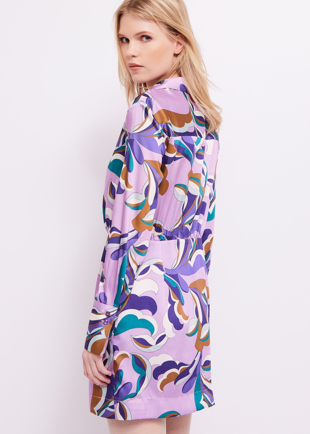 Robe en sergé imprimé