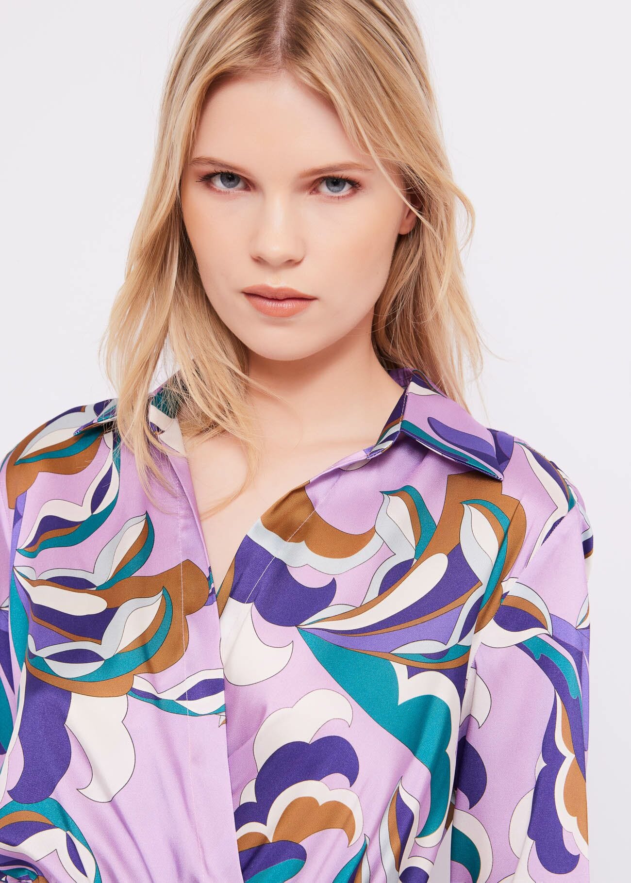 Robe en sergé imprimé