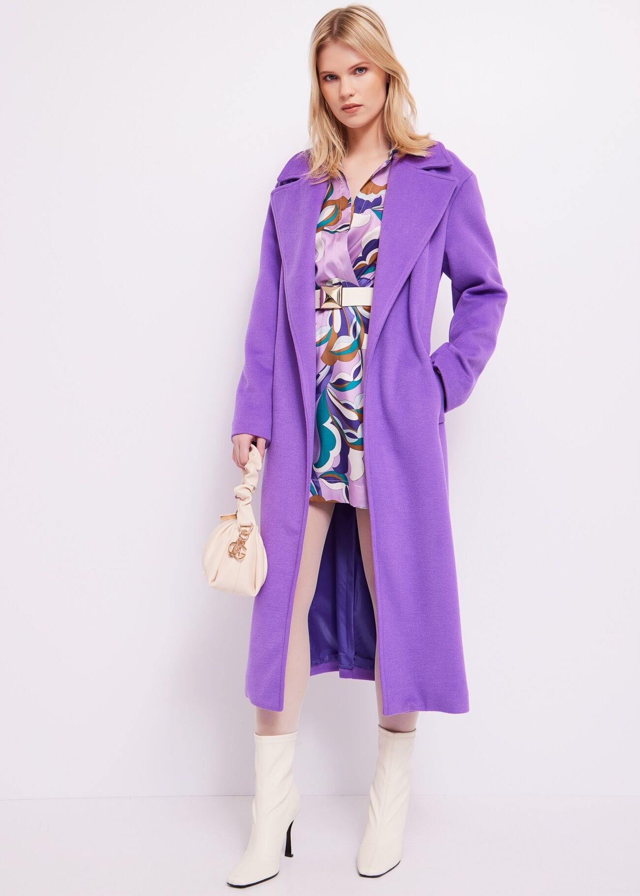 Robe en sergé imprimé
