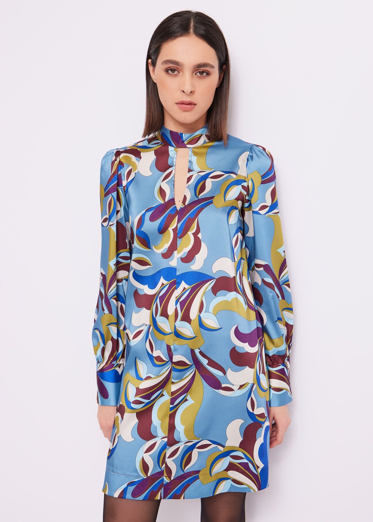 Robe en sergé imprimé