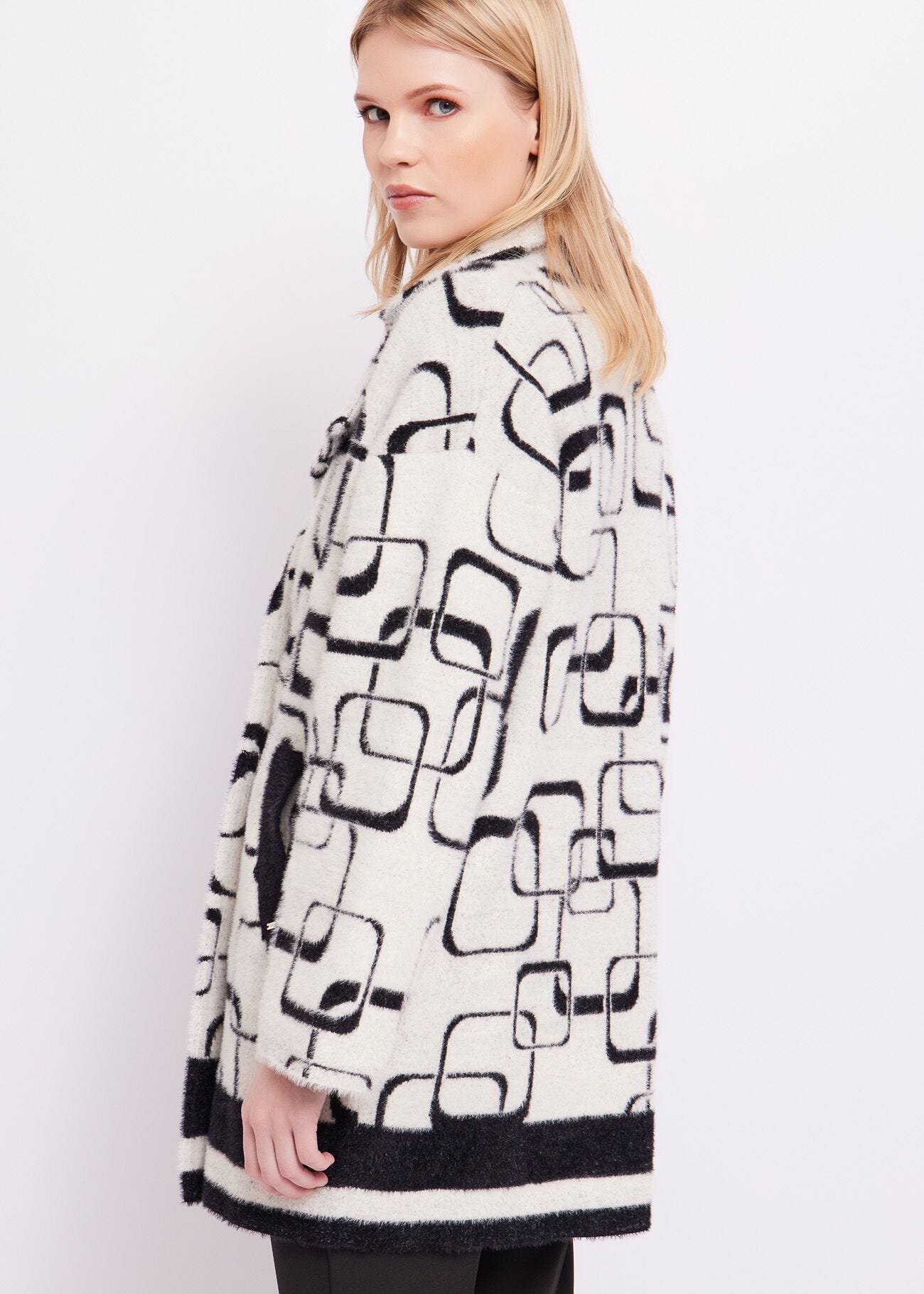 Cappotto jacquard