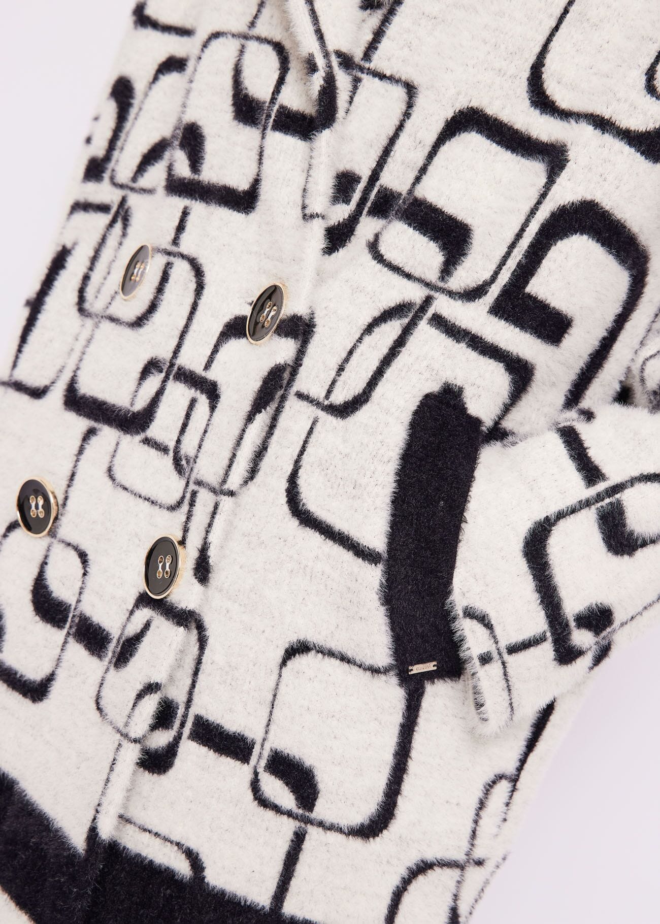 Cappotto jacquard
