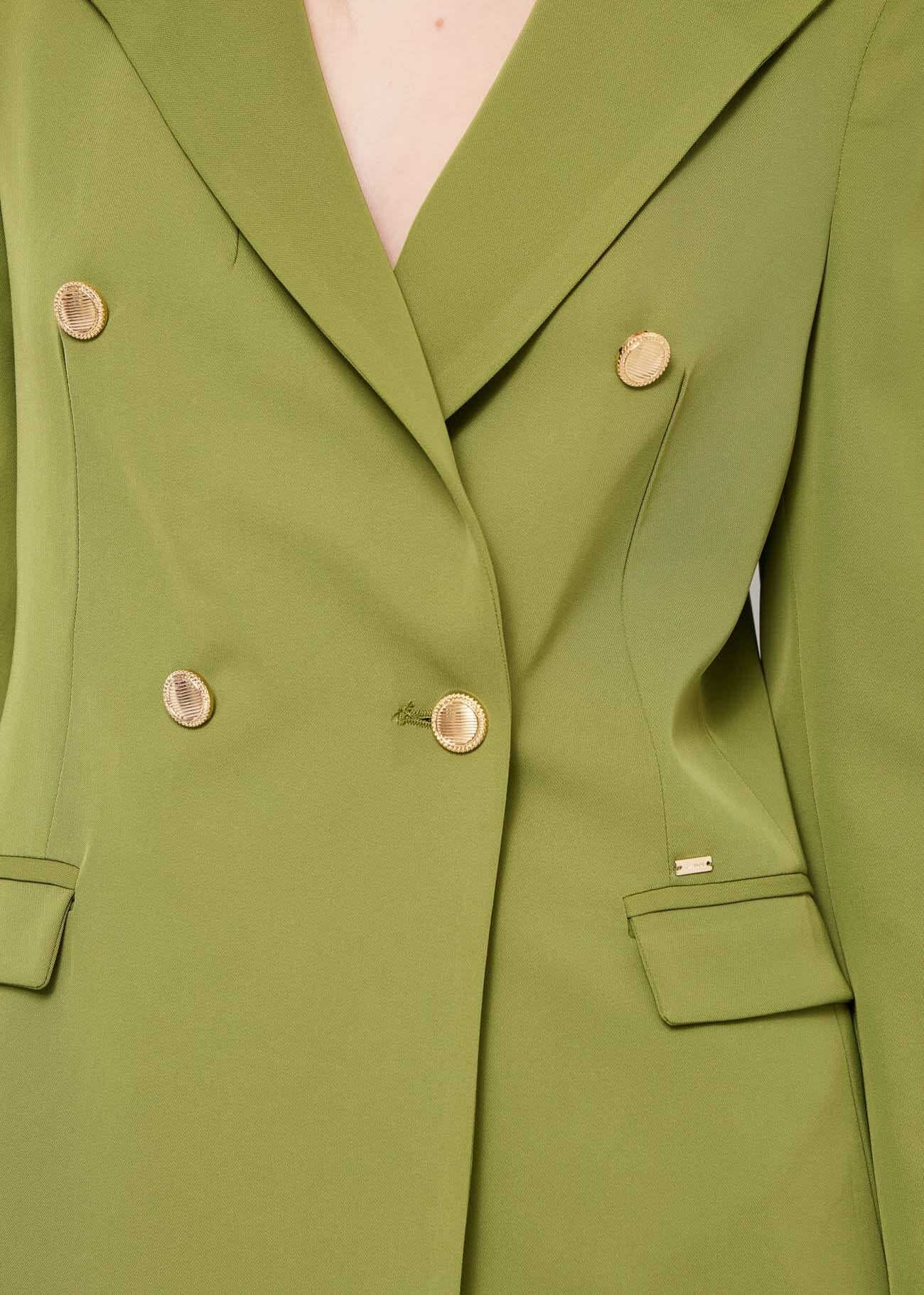 Fluid fabric blazer