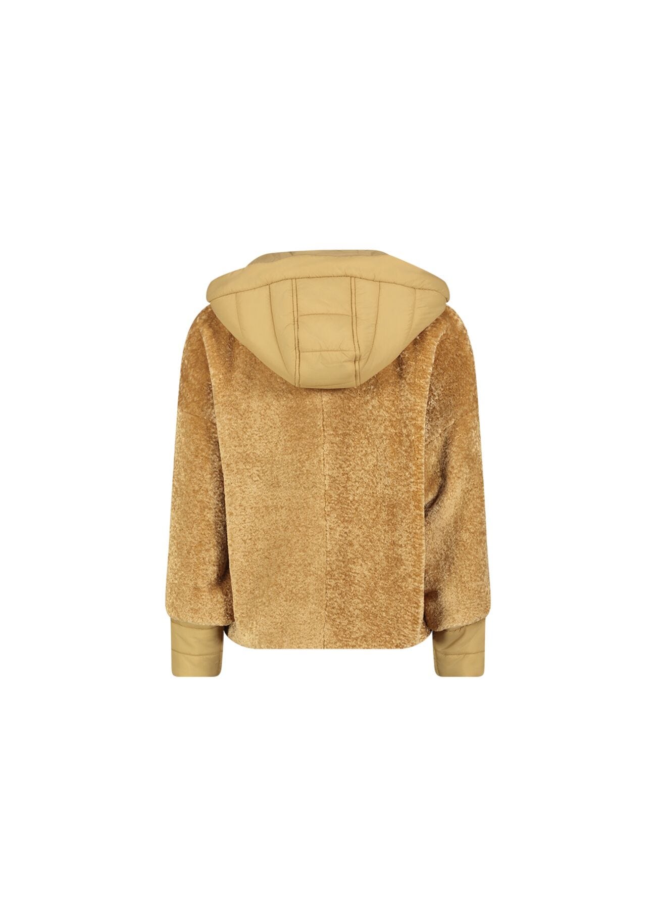 Teddy and nylon jacket