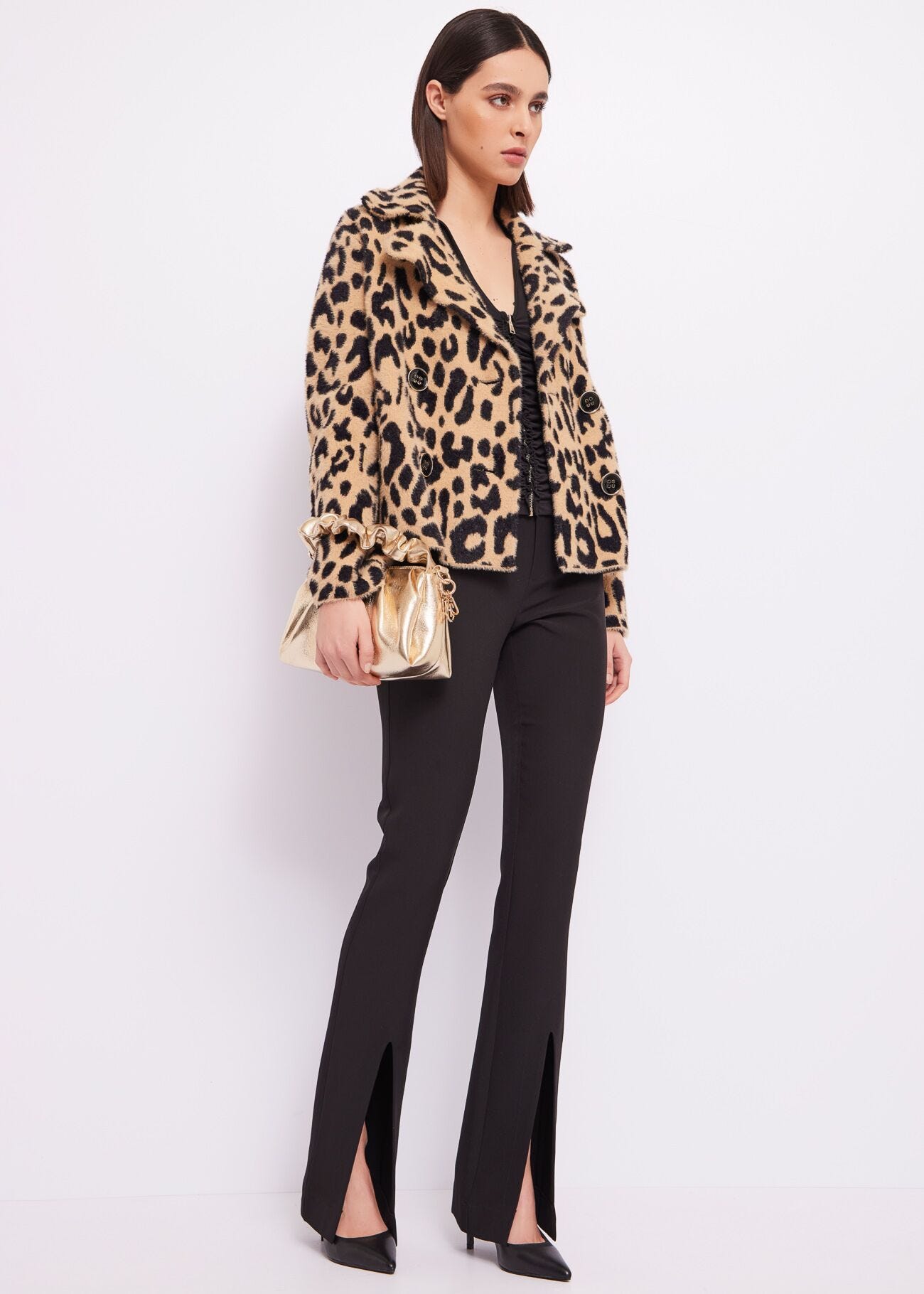 Crepe jersey shirt