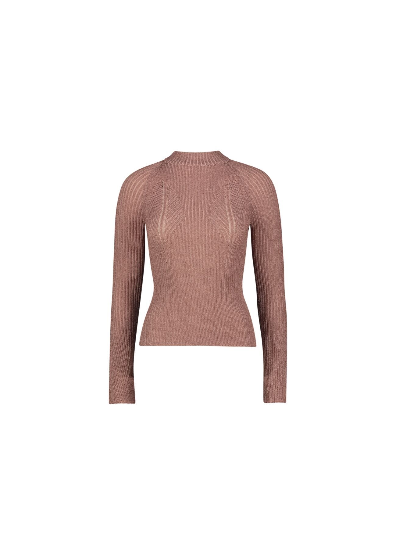 High-neck jumper
