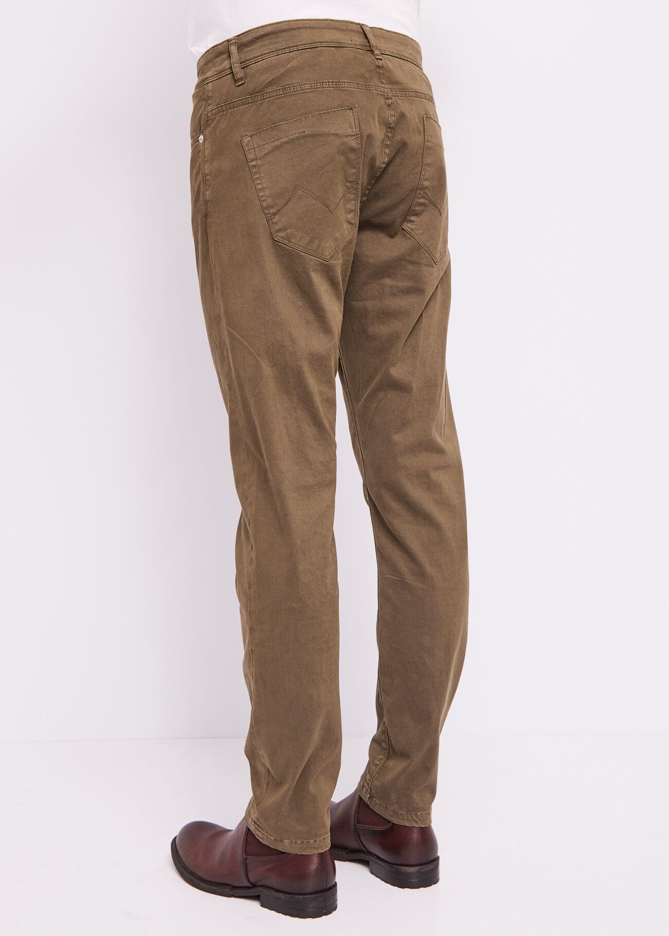 Stretch cotton trousers