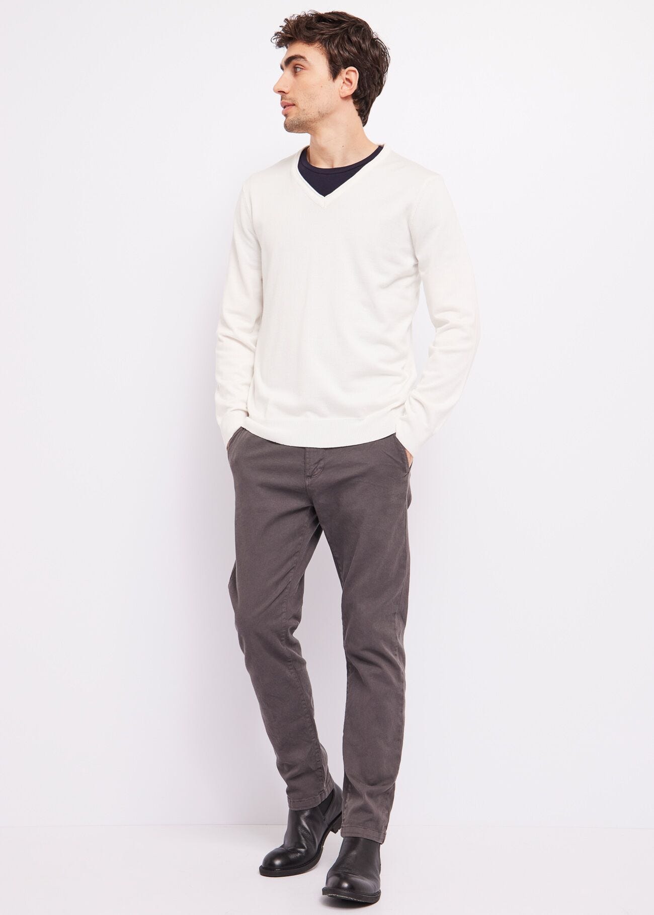 Pantaloni in twill