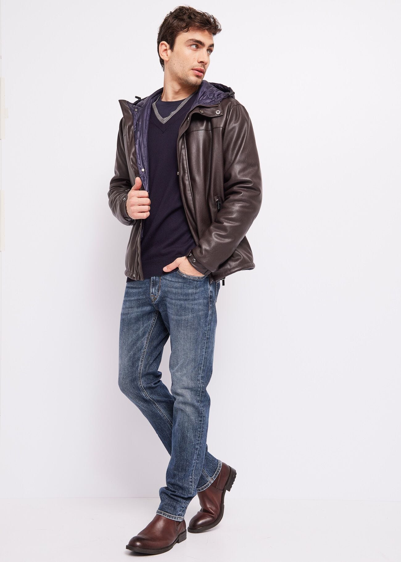 Jeans slim vintage washed