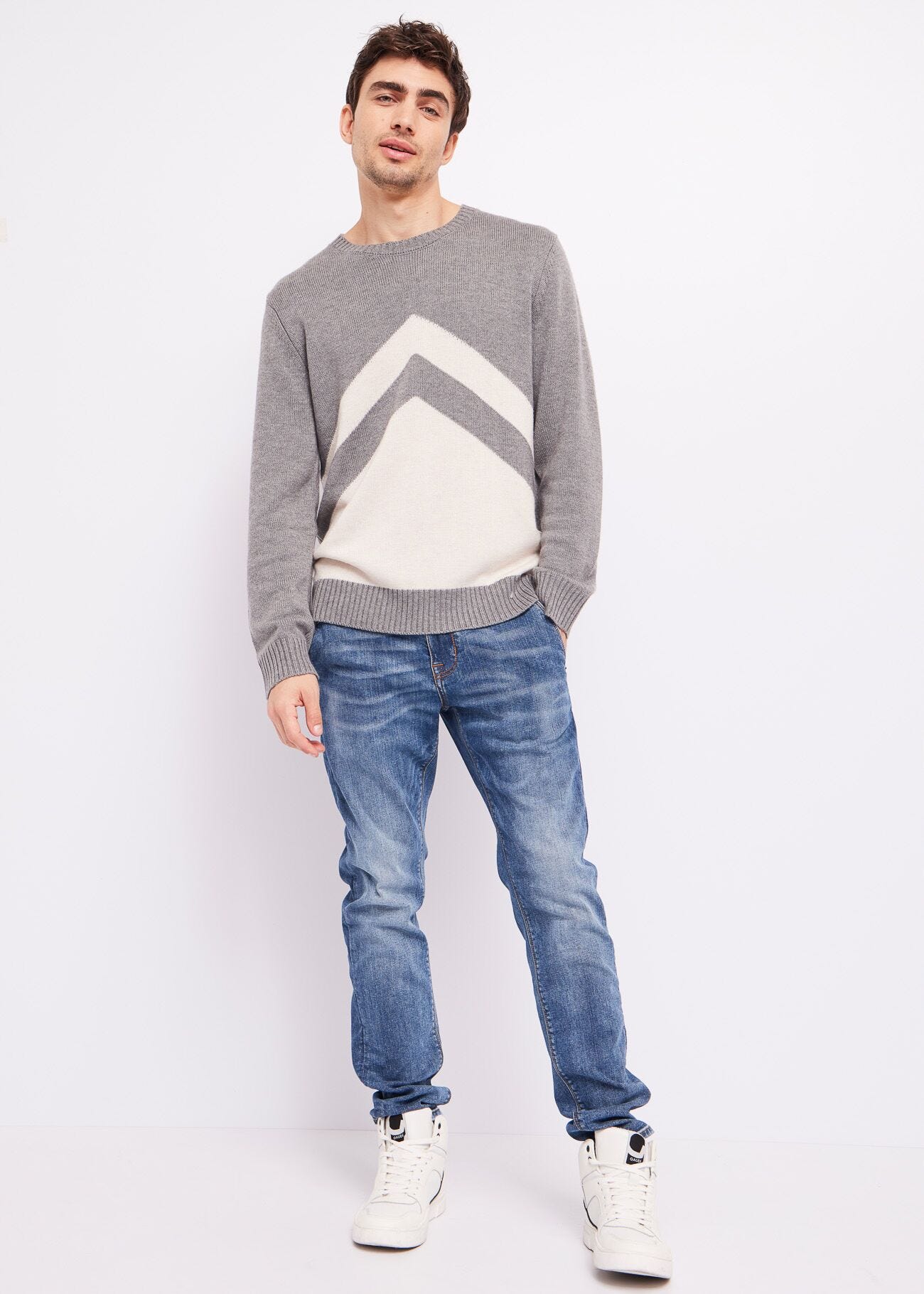 Slim-fit chino-style jeans