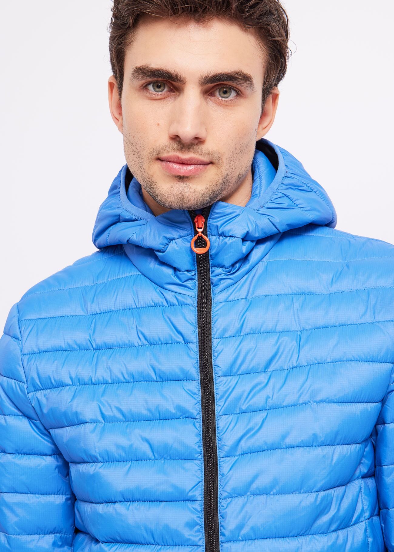 Quilted nylon down jacket