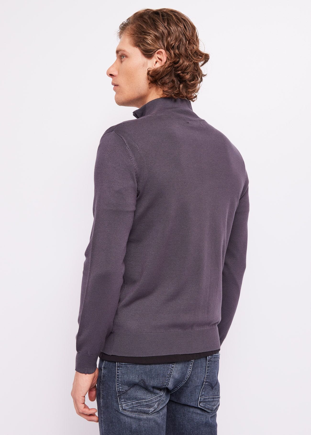 Cardigan with zip