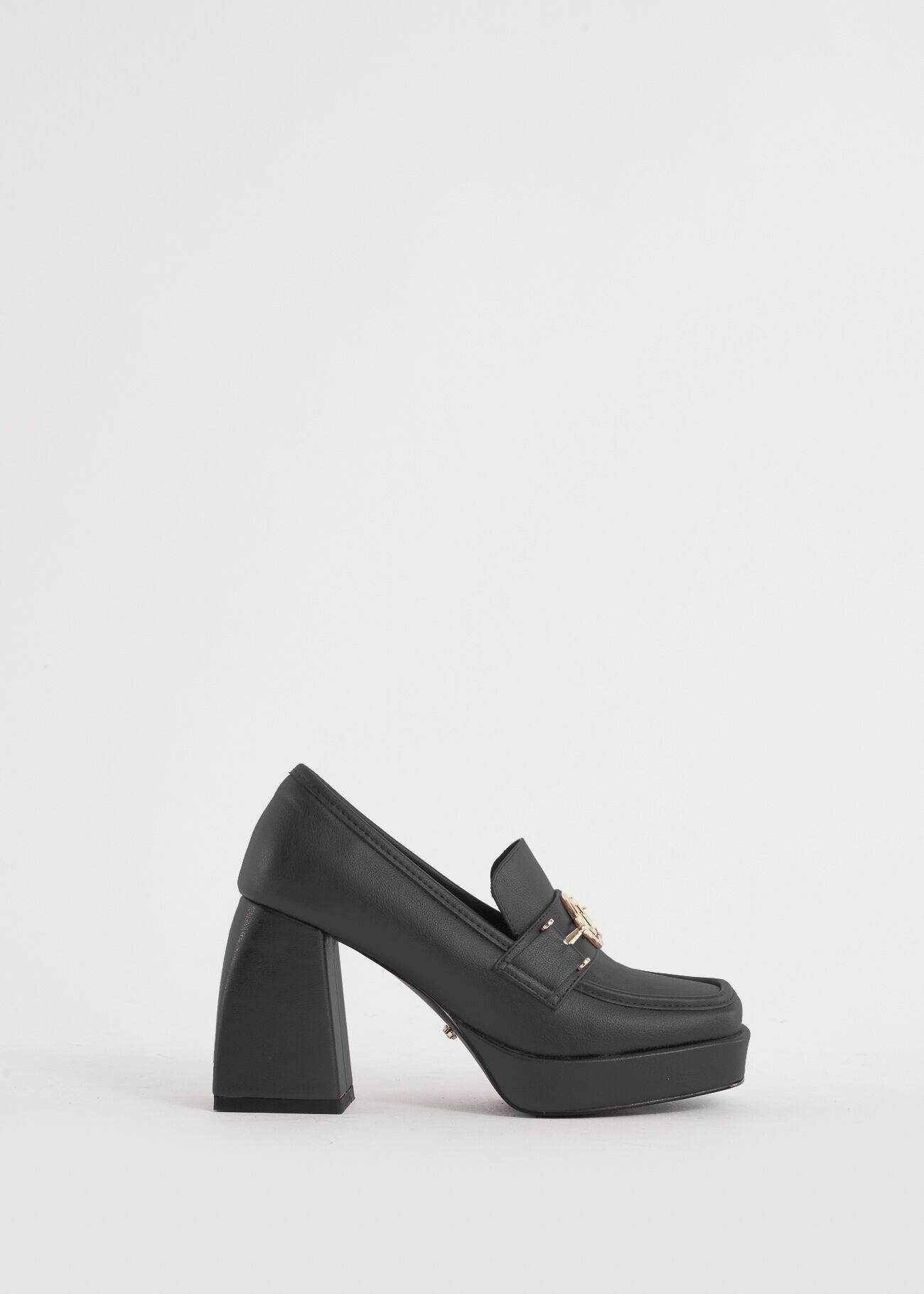 Faux-leather loafers