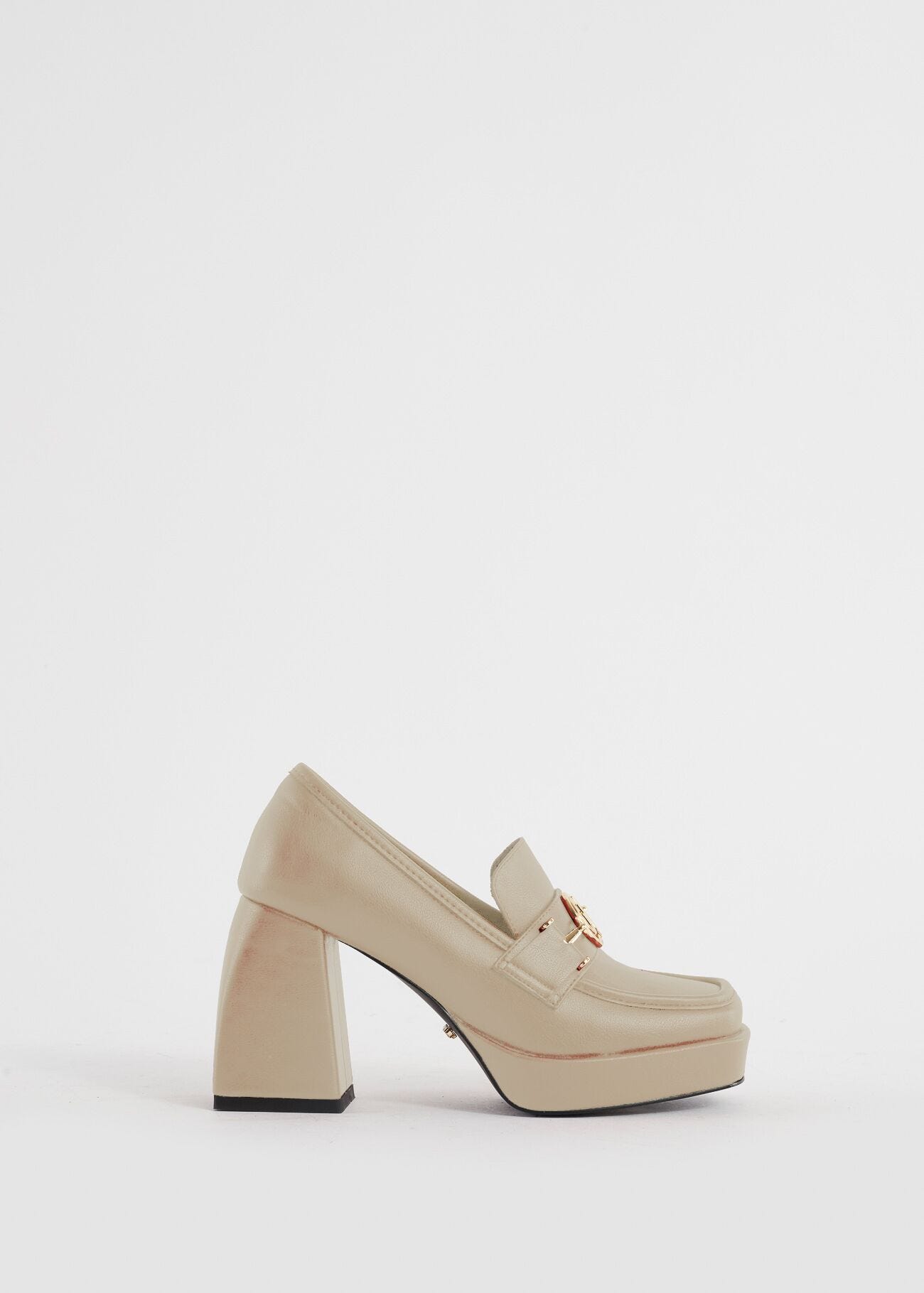 Faux-leather loafers