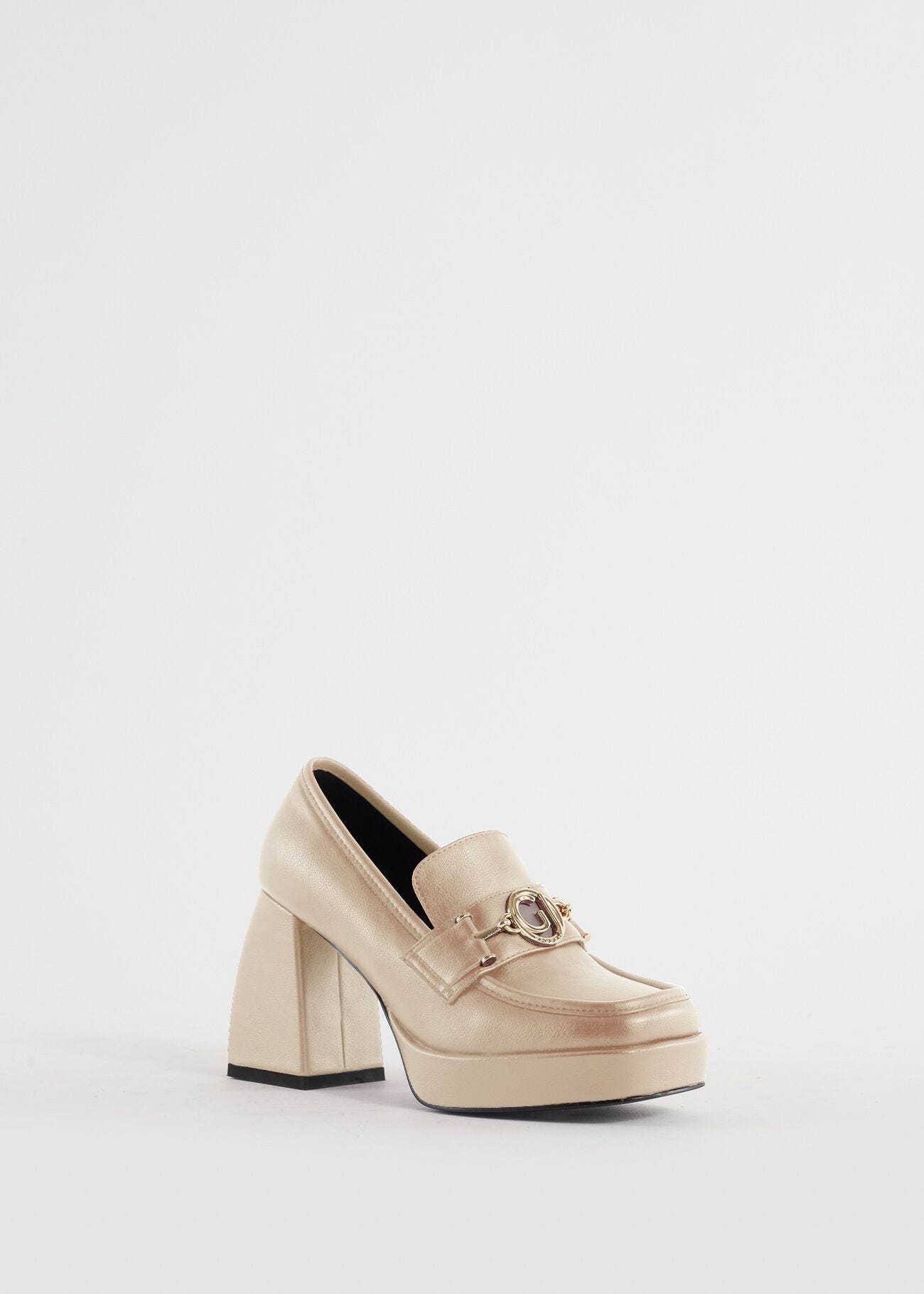 Faux-leather loafers