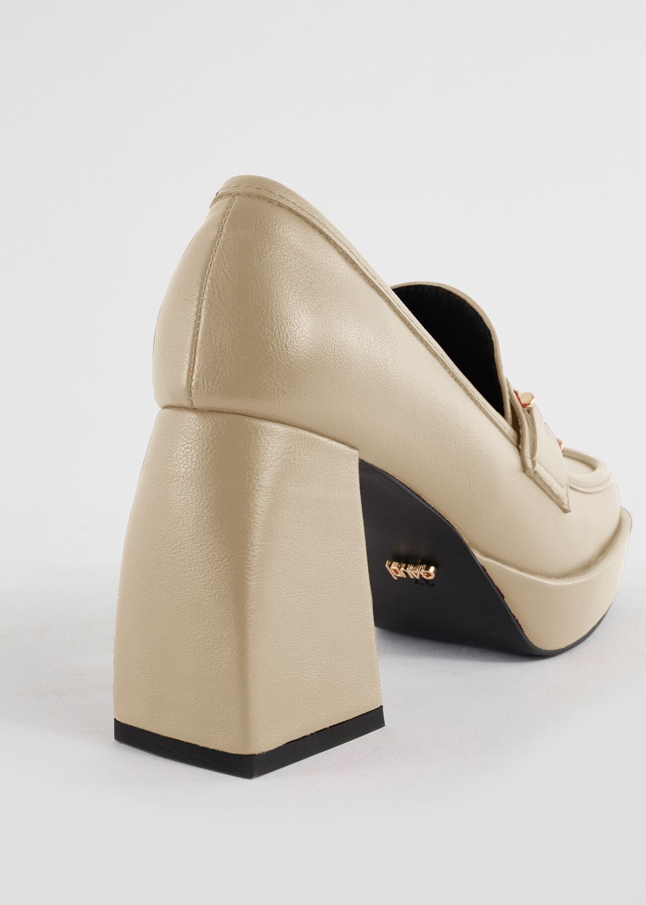 Faux-leather loafers