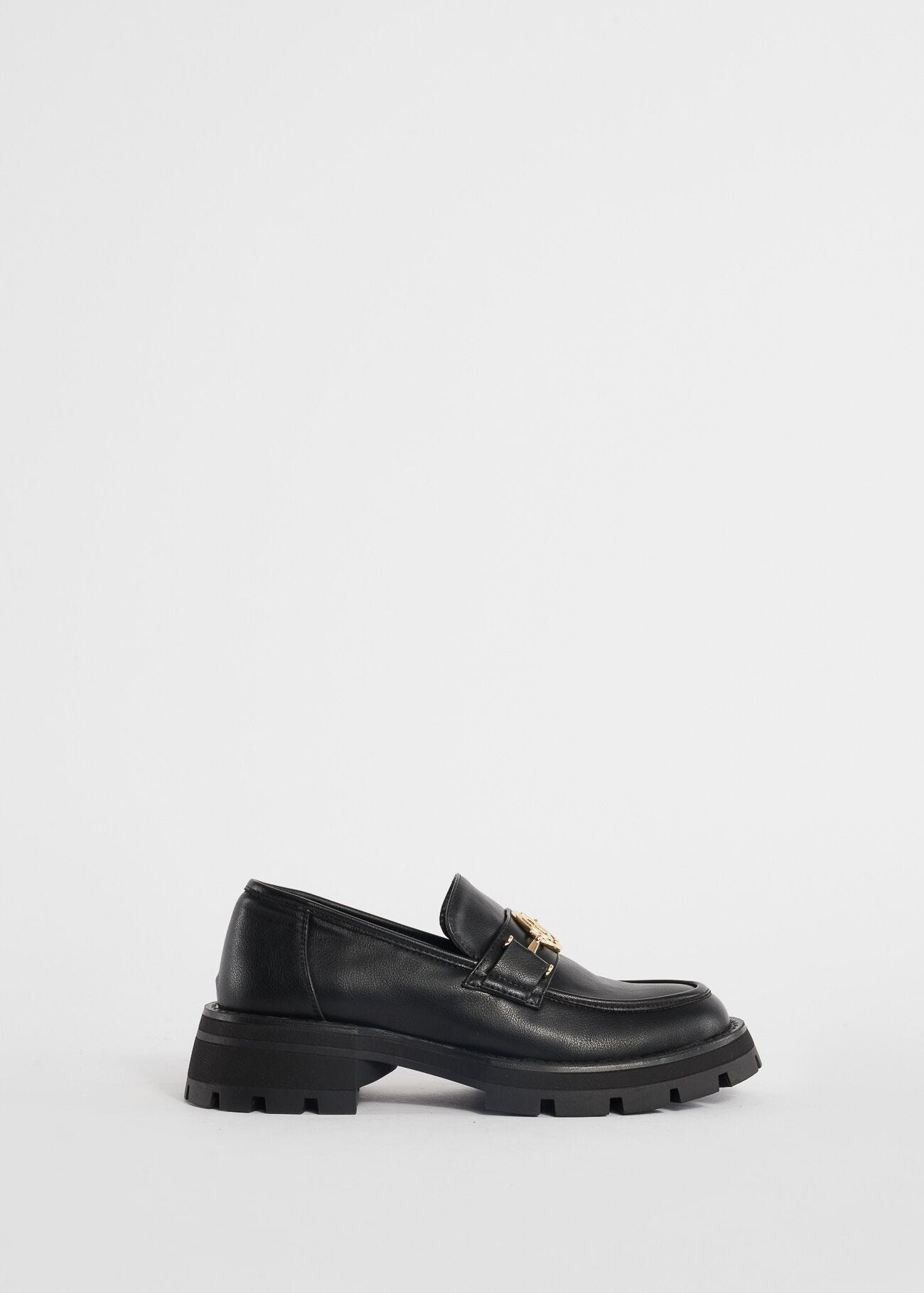 Faux-leather loafers