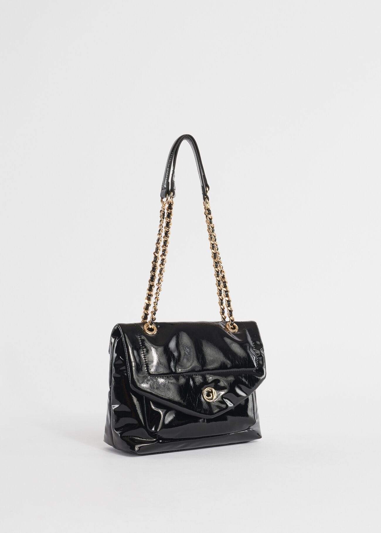 Borsa a spalla in vernice