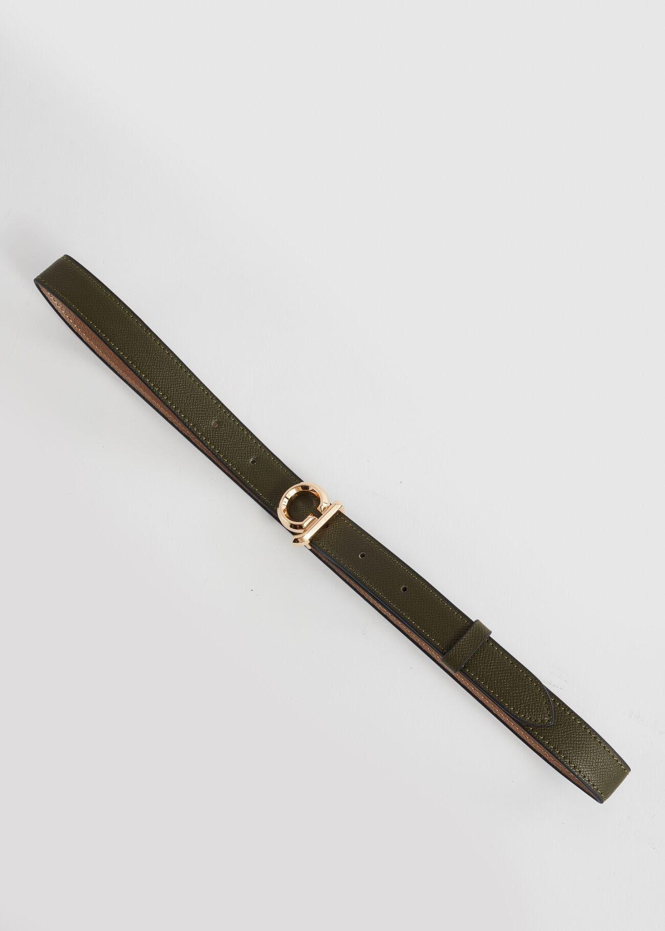 Ceinture avec boucle siglée