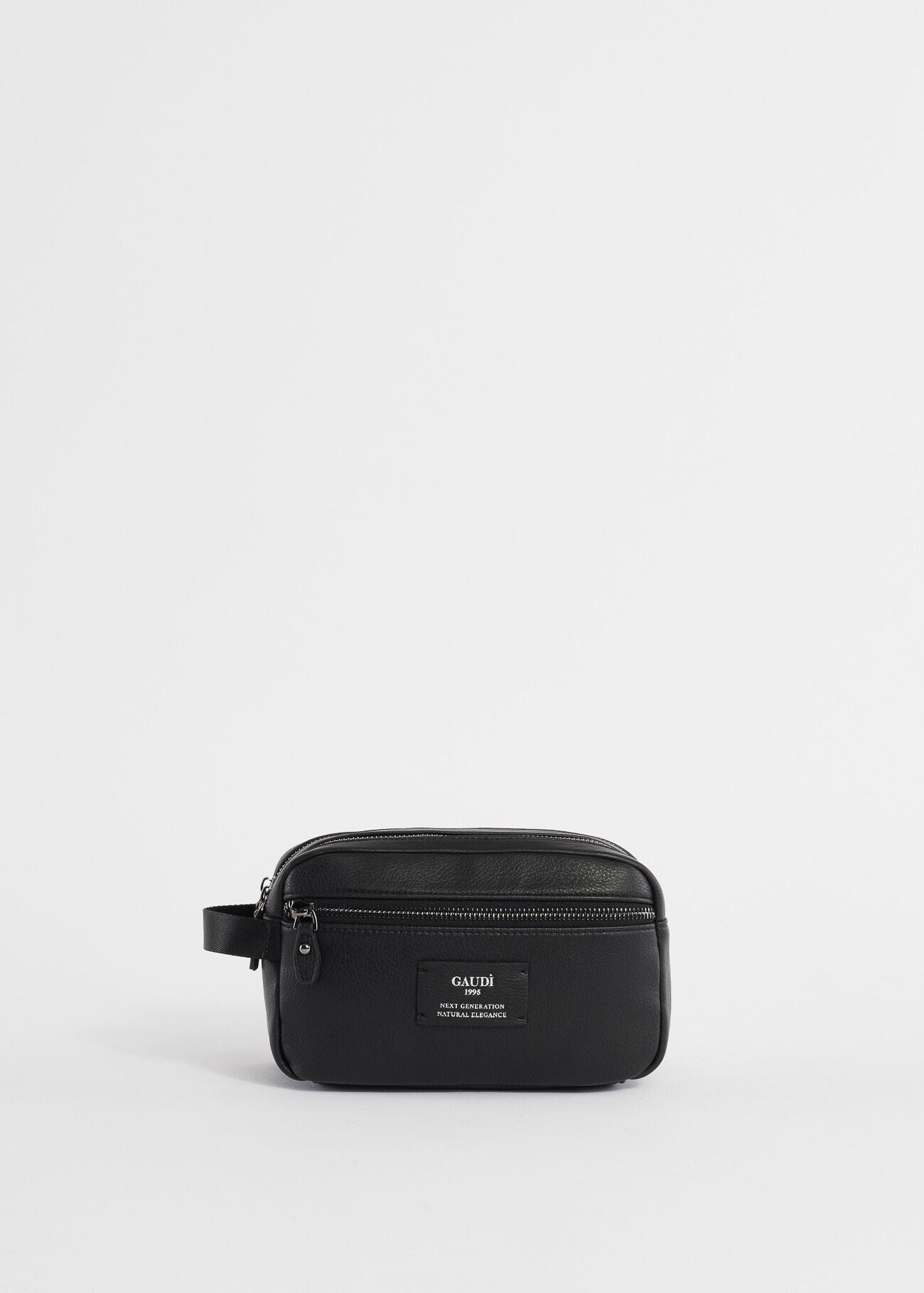 Faux-leather beauty case
