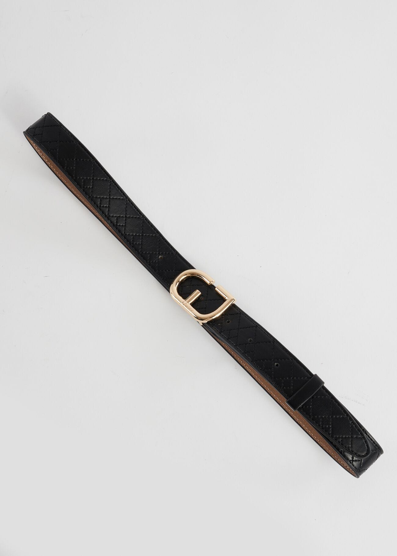 Ceinture matelassée avec boucle à logo