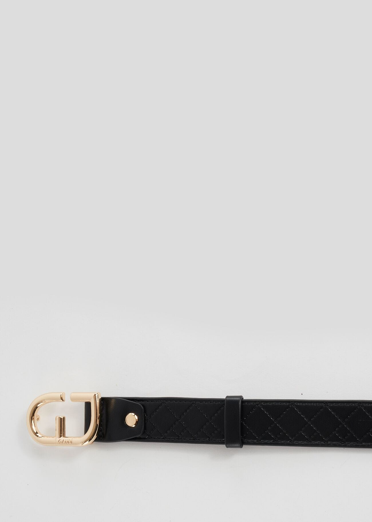 Ceinture matelassée avec boucle à logo