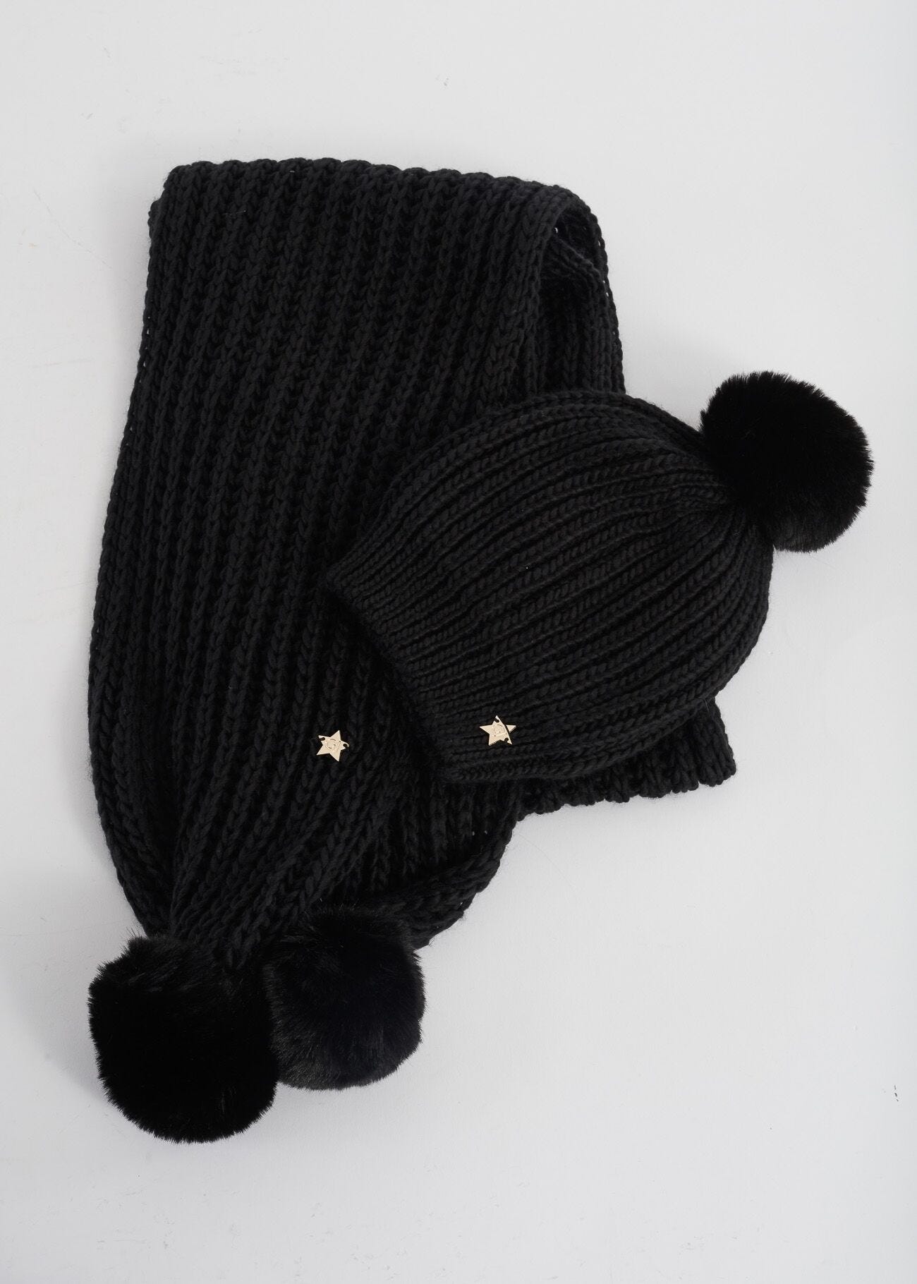 Matching hat and scarf