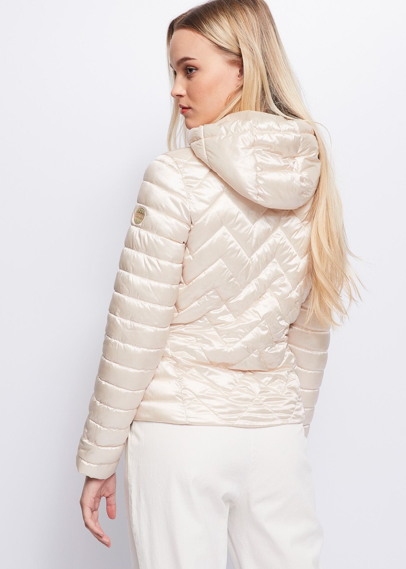 Hooded down jacket