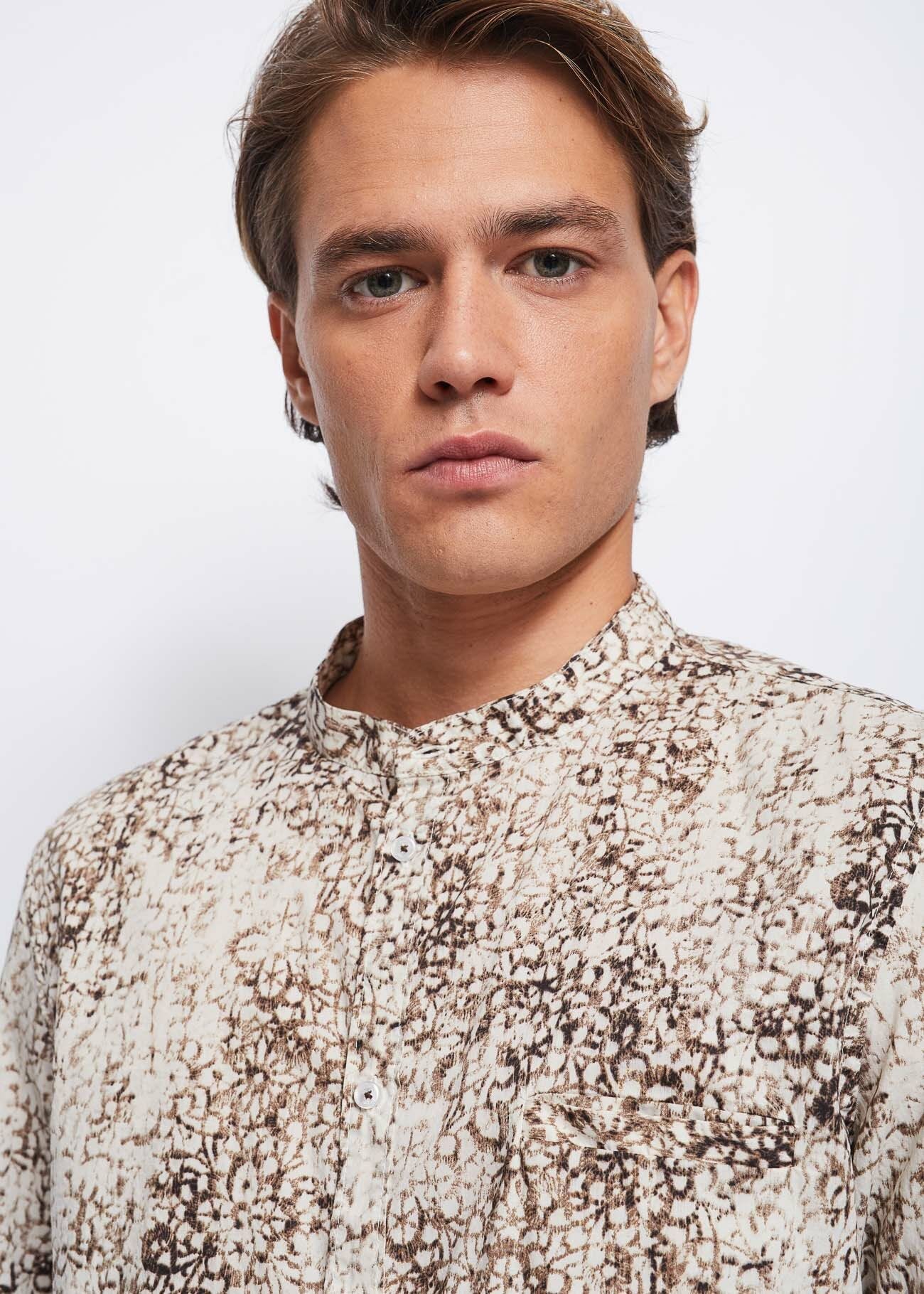 Camicia in cotone con stampa
