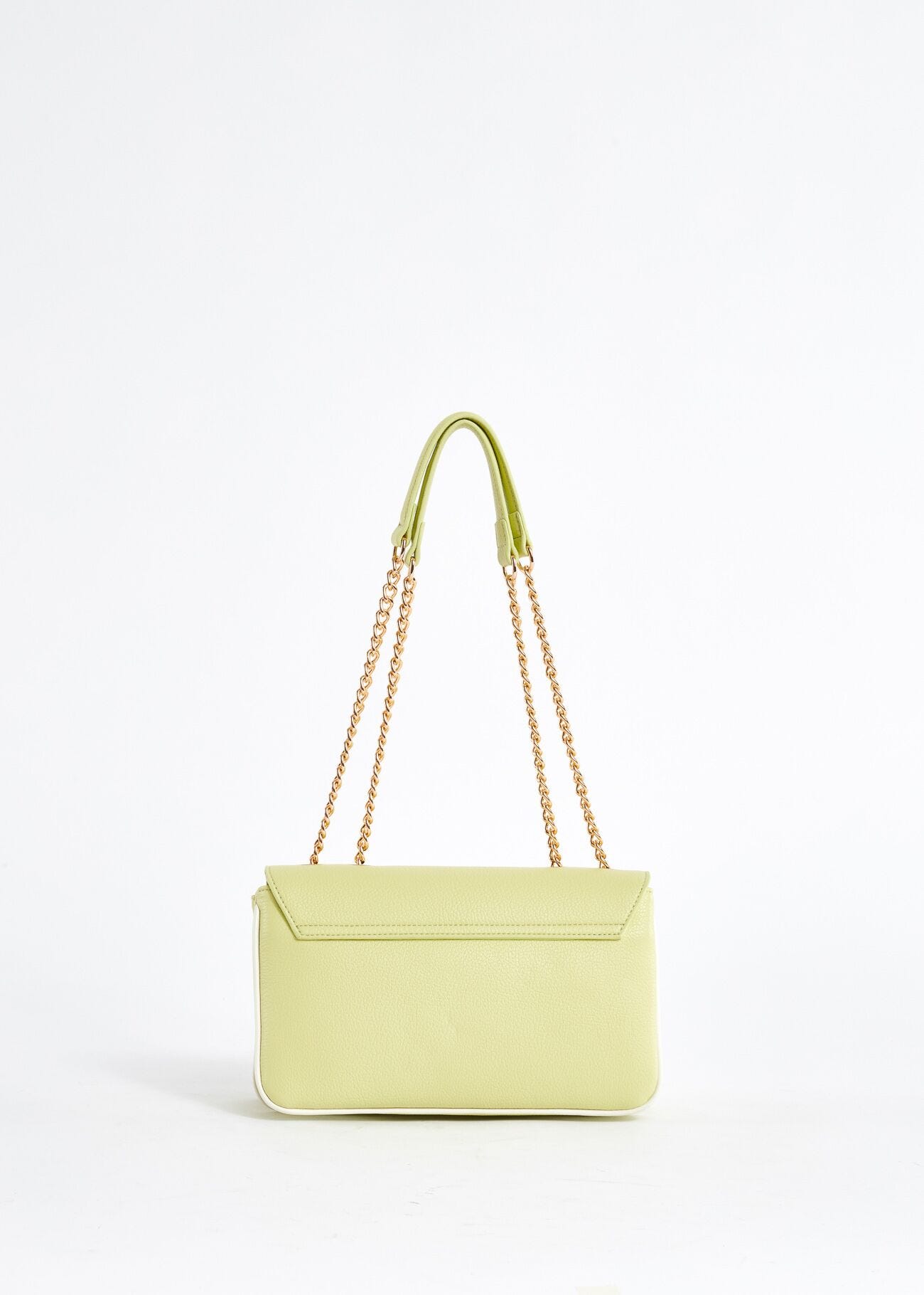 Faux-leather shoulder bag