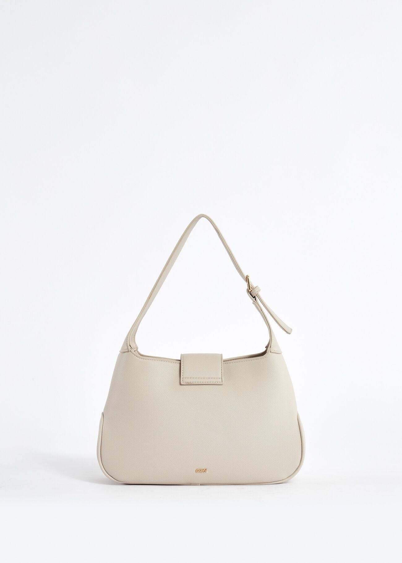 Faux-leather shoulder bag