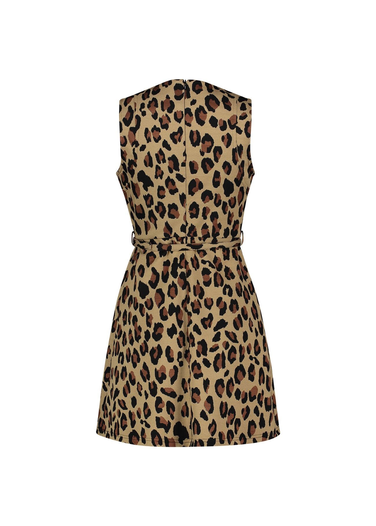 Animalprint jacquard dress