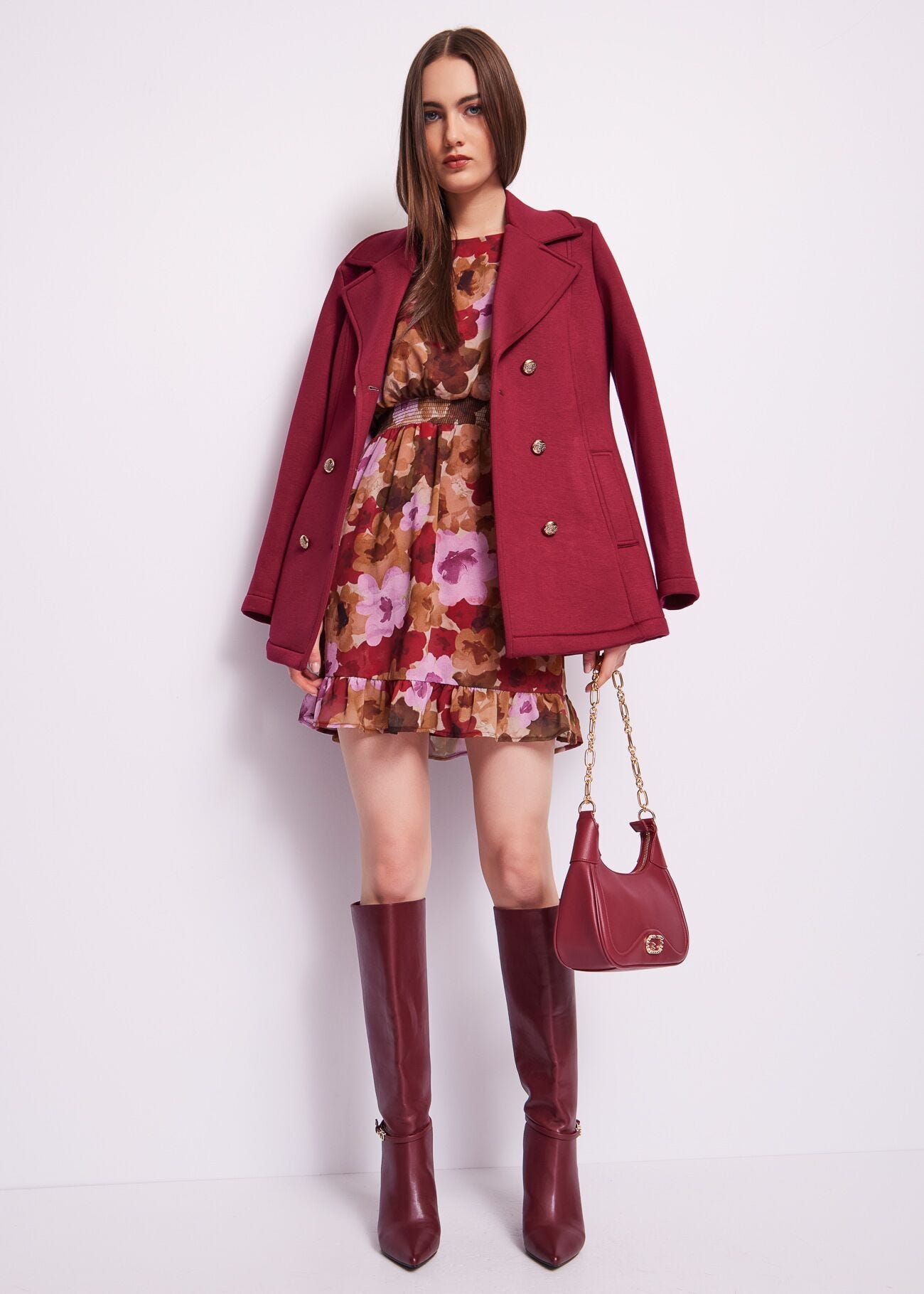 Floral georgette dress