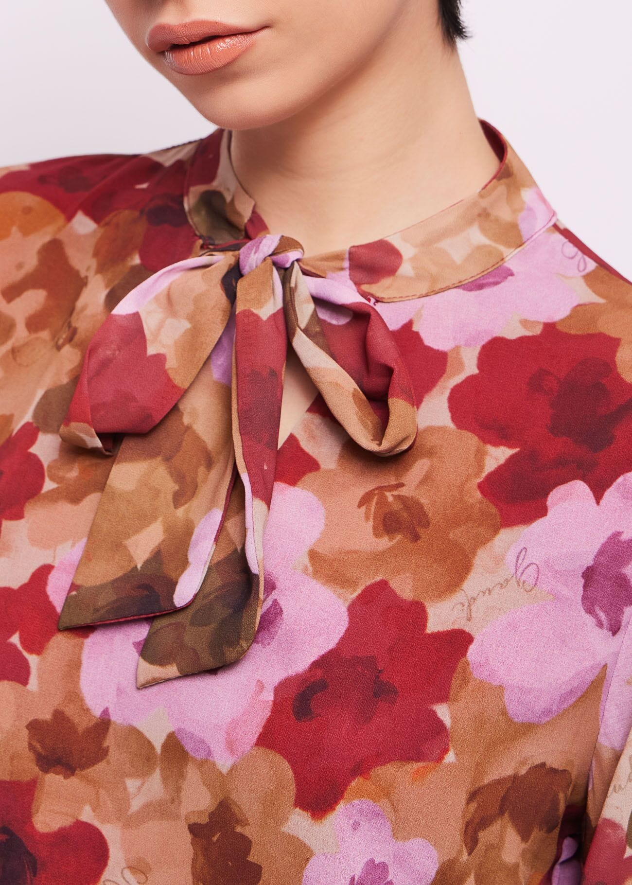 Floral georgette dress