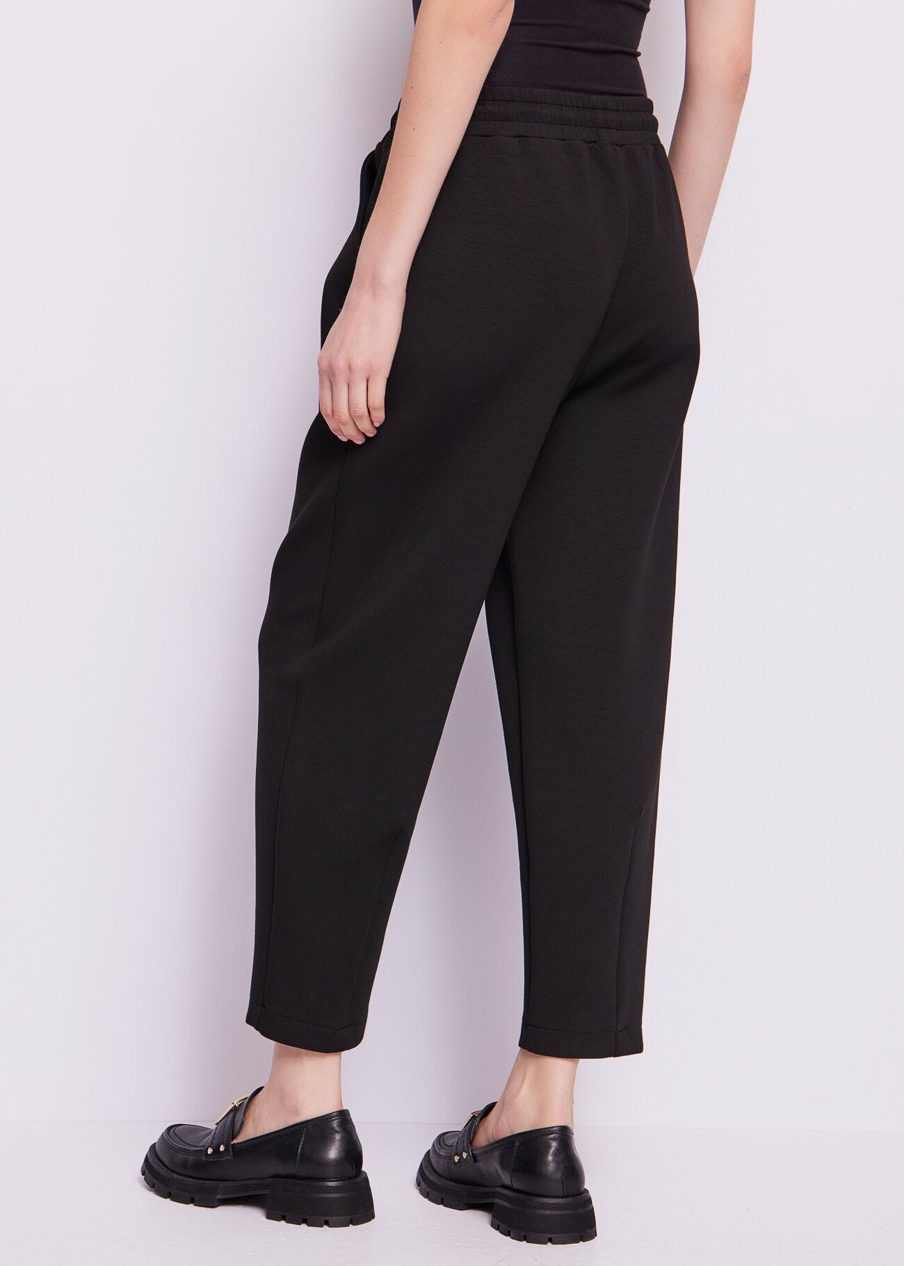 Black scuba trousers
