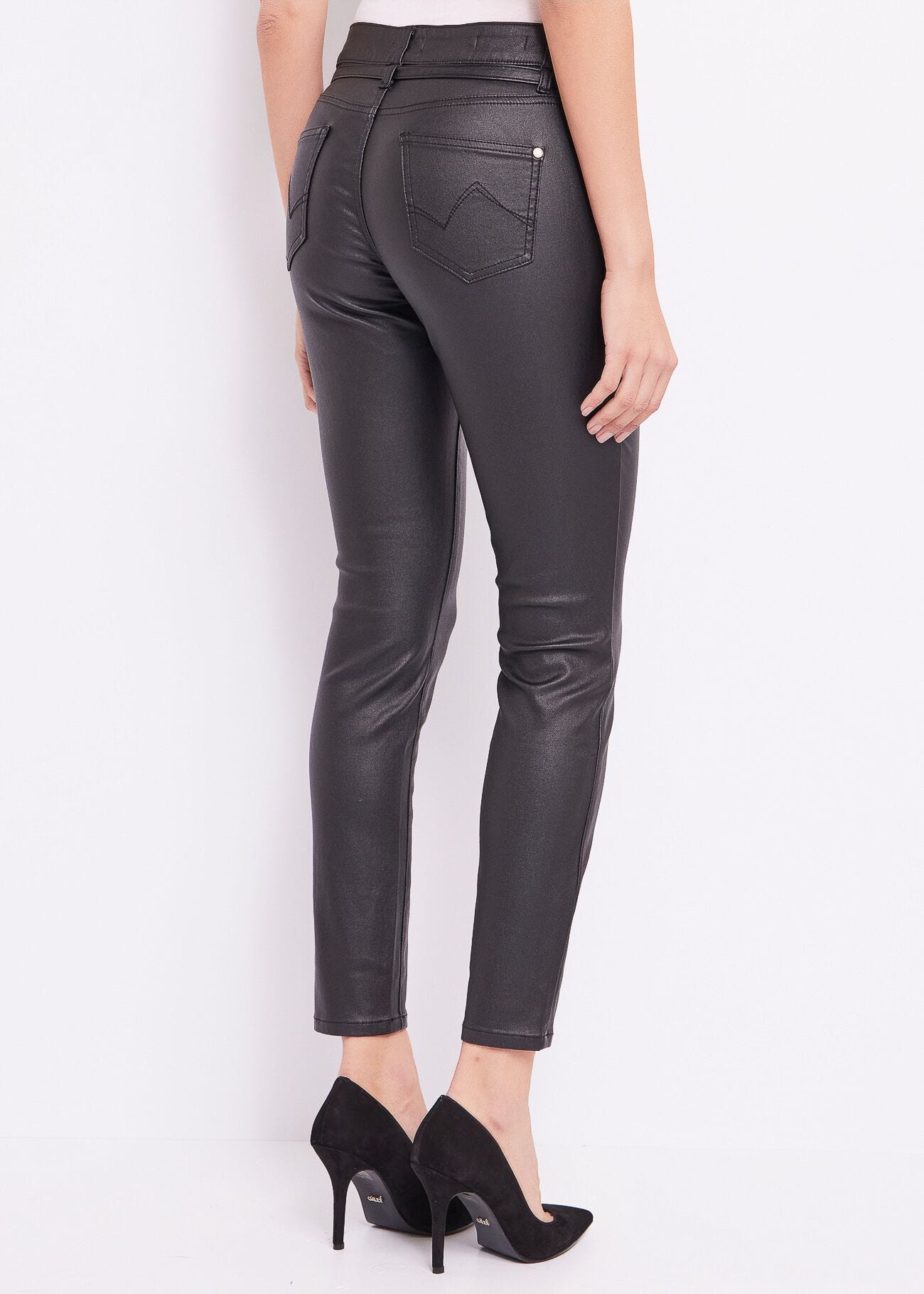 Coatedfabric trousers