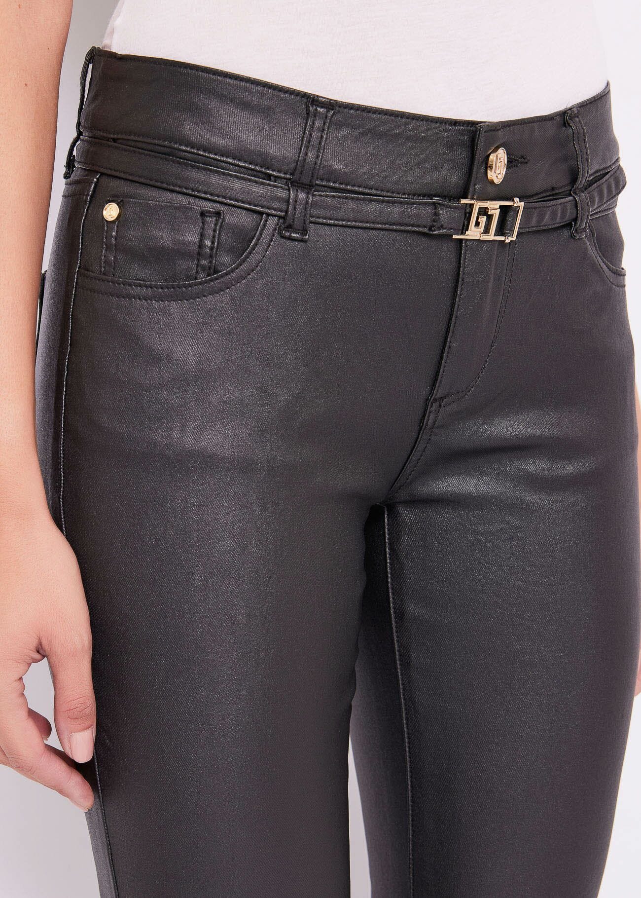 Coatedfabric trousers