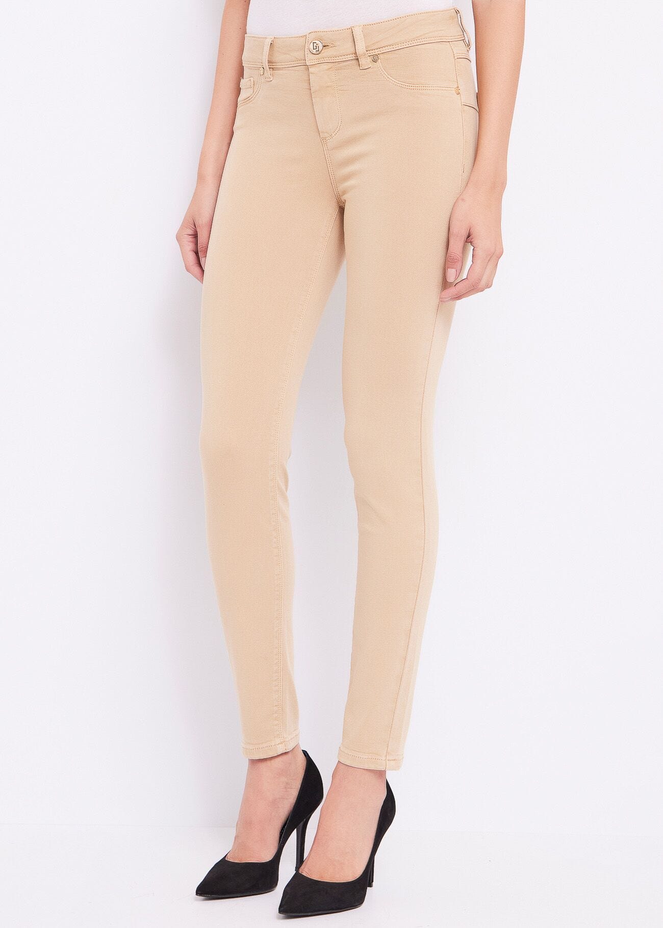 Cottonblend twill jeggings