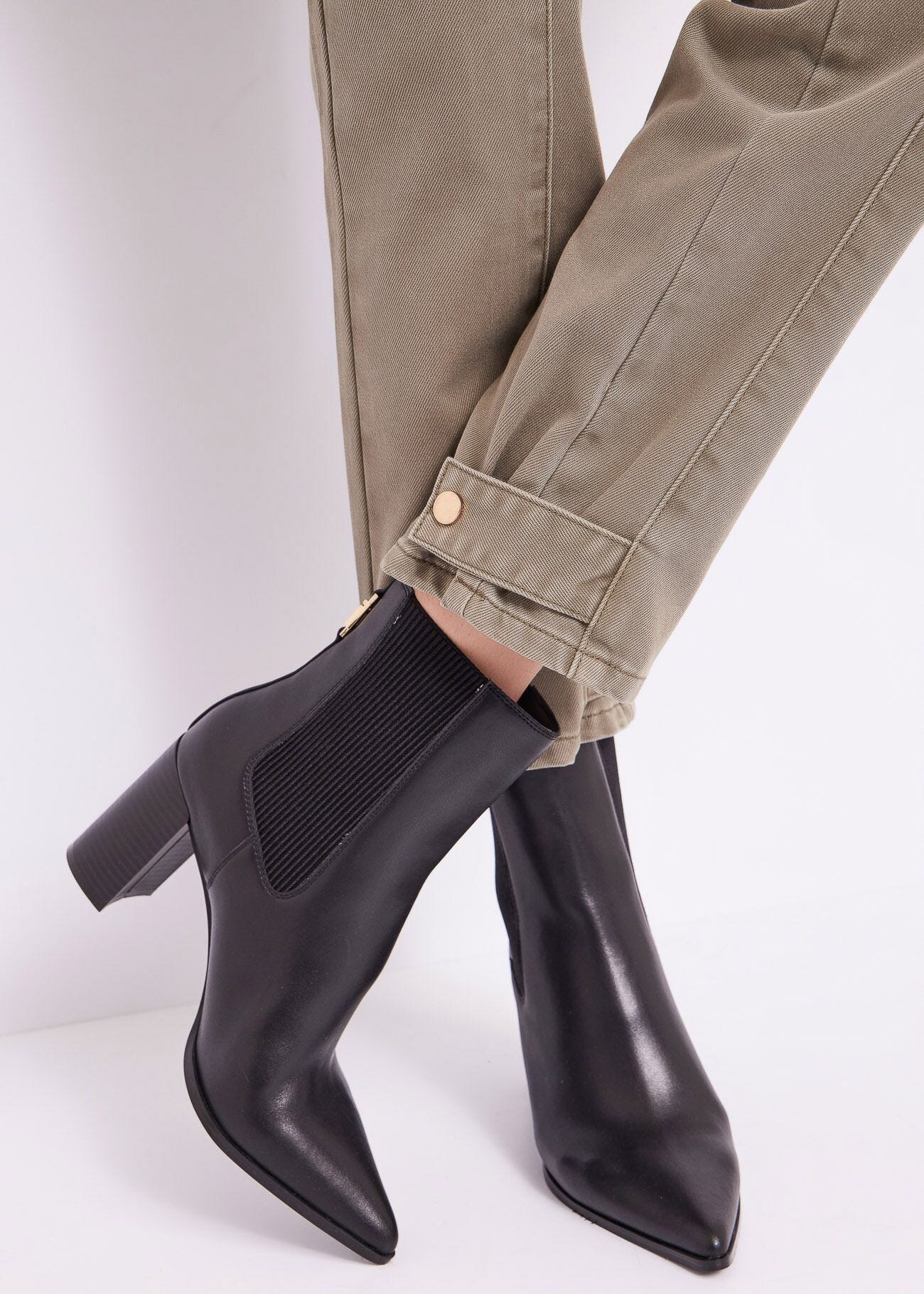 Pantaloni cargo slim in cotone