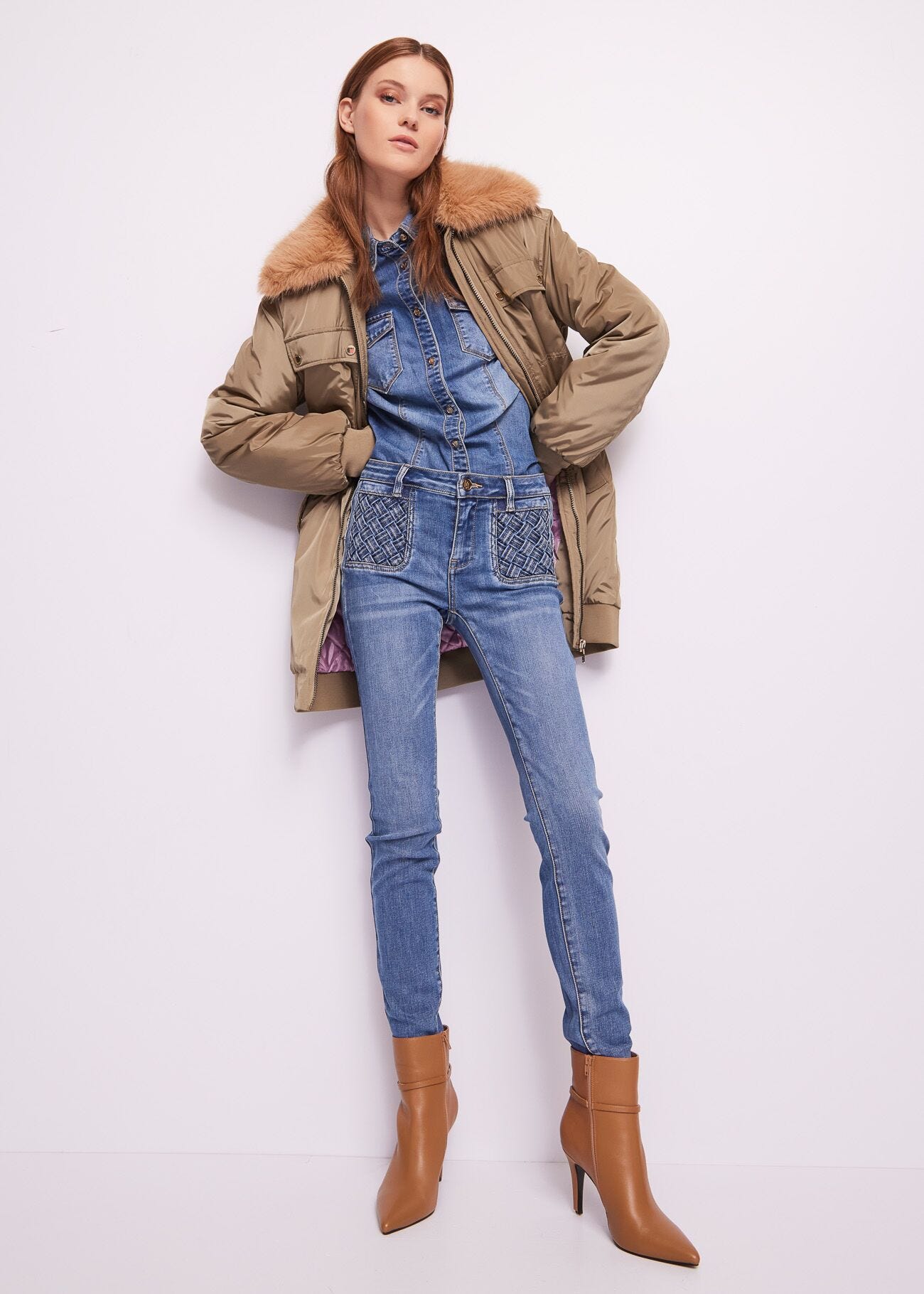 Denim pushup jeggings