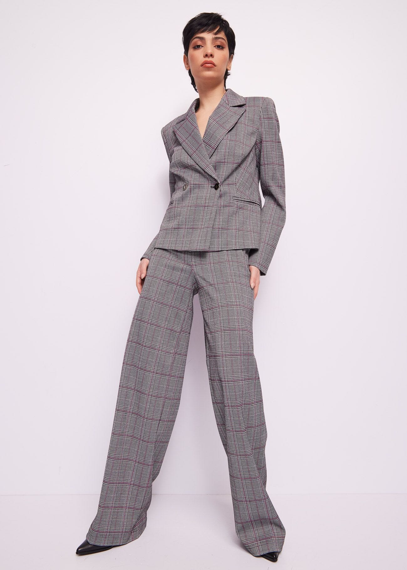Blazer check jacquard