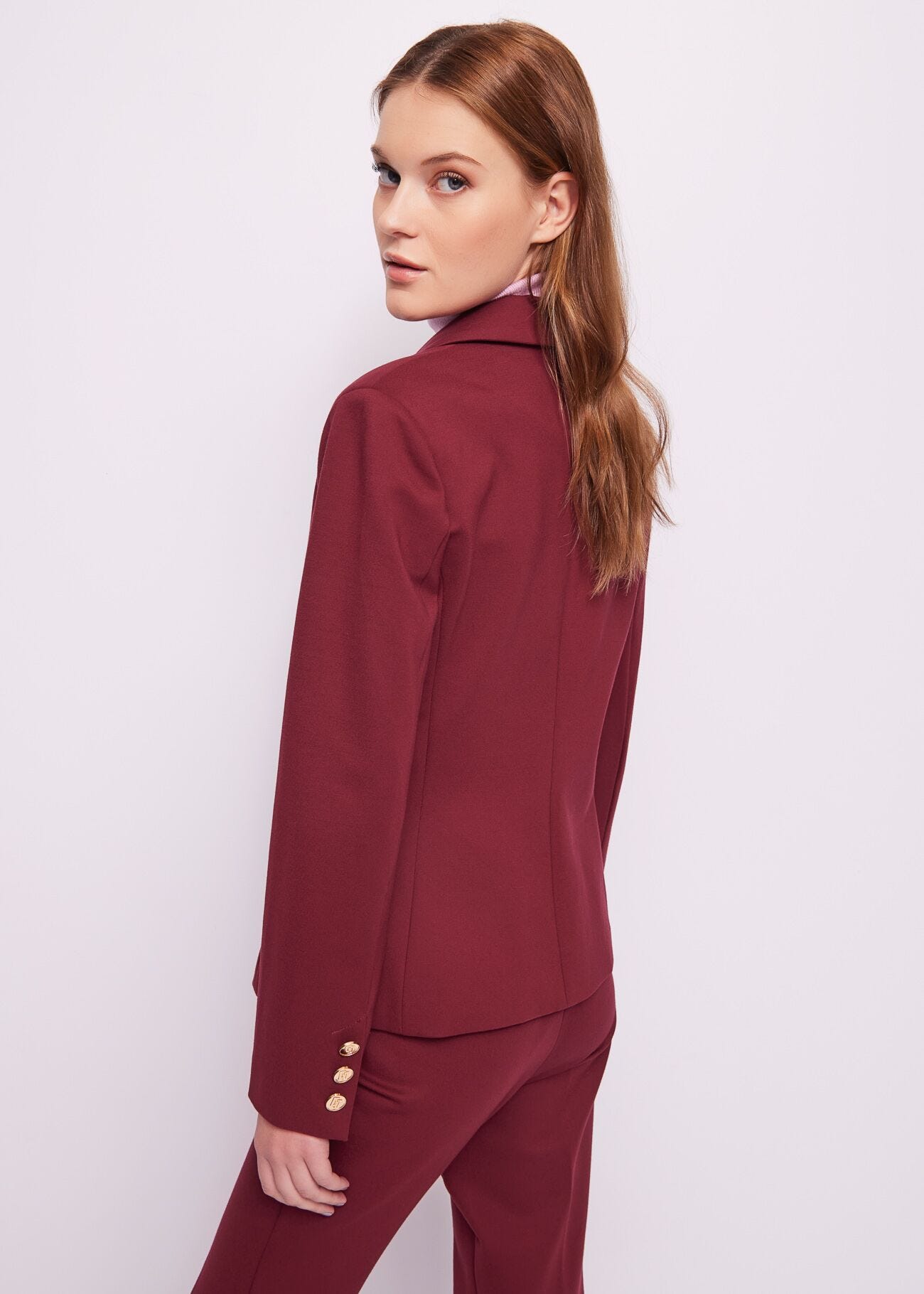 Blazer bordeaux monopetto