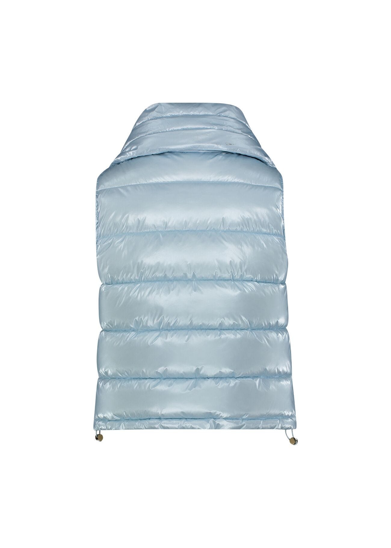 Light blue nylon added gilet
