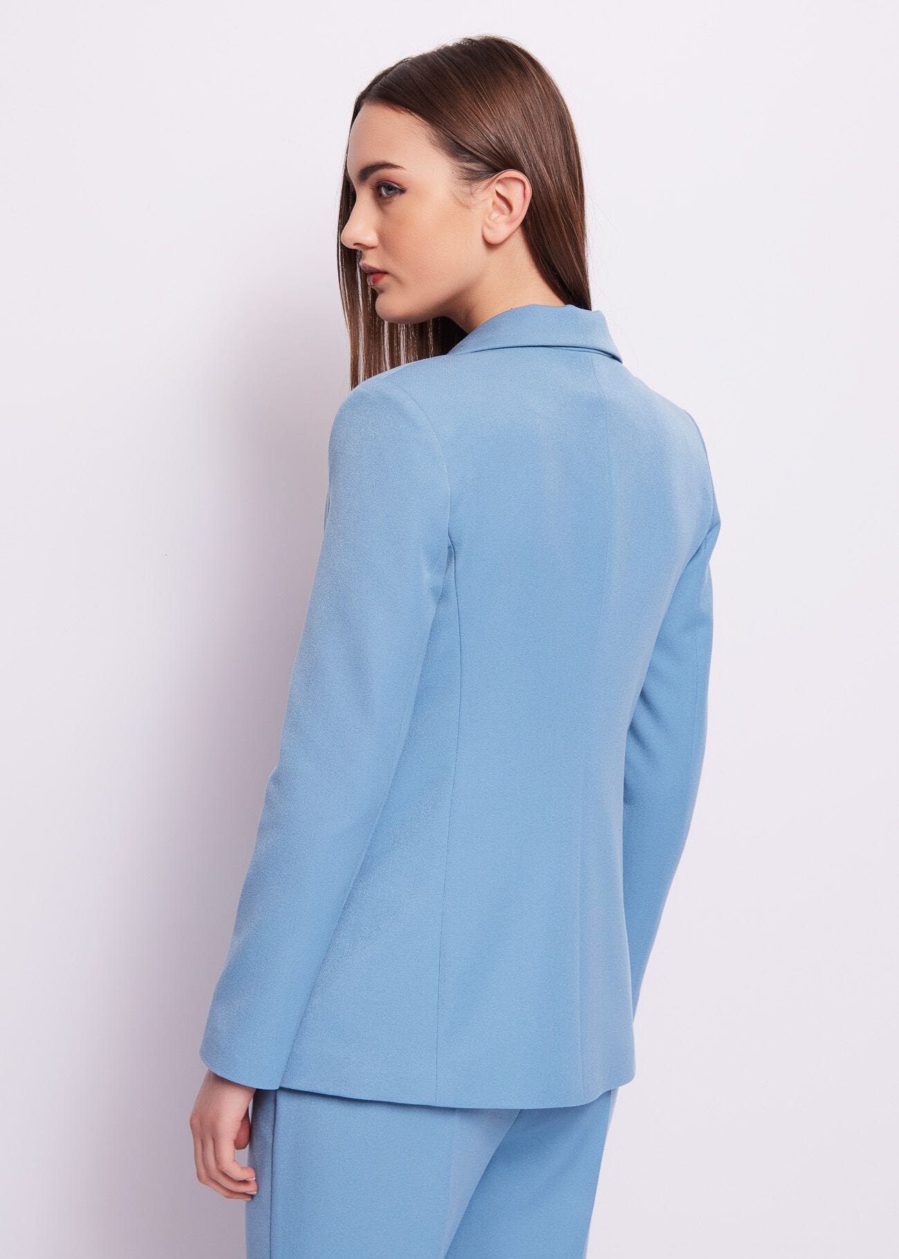Blazer azzurro elasticizzato