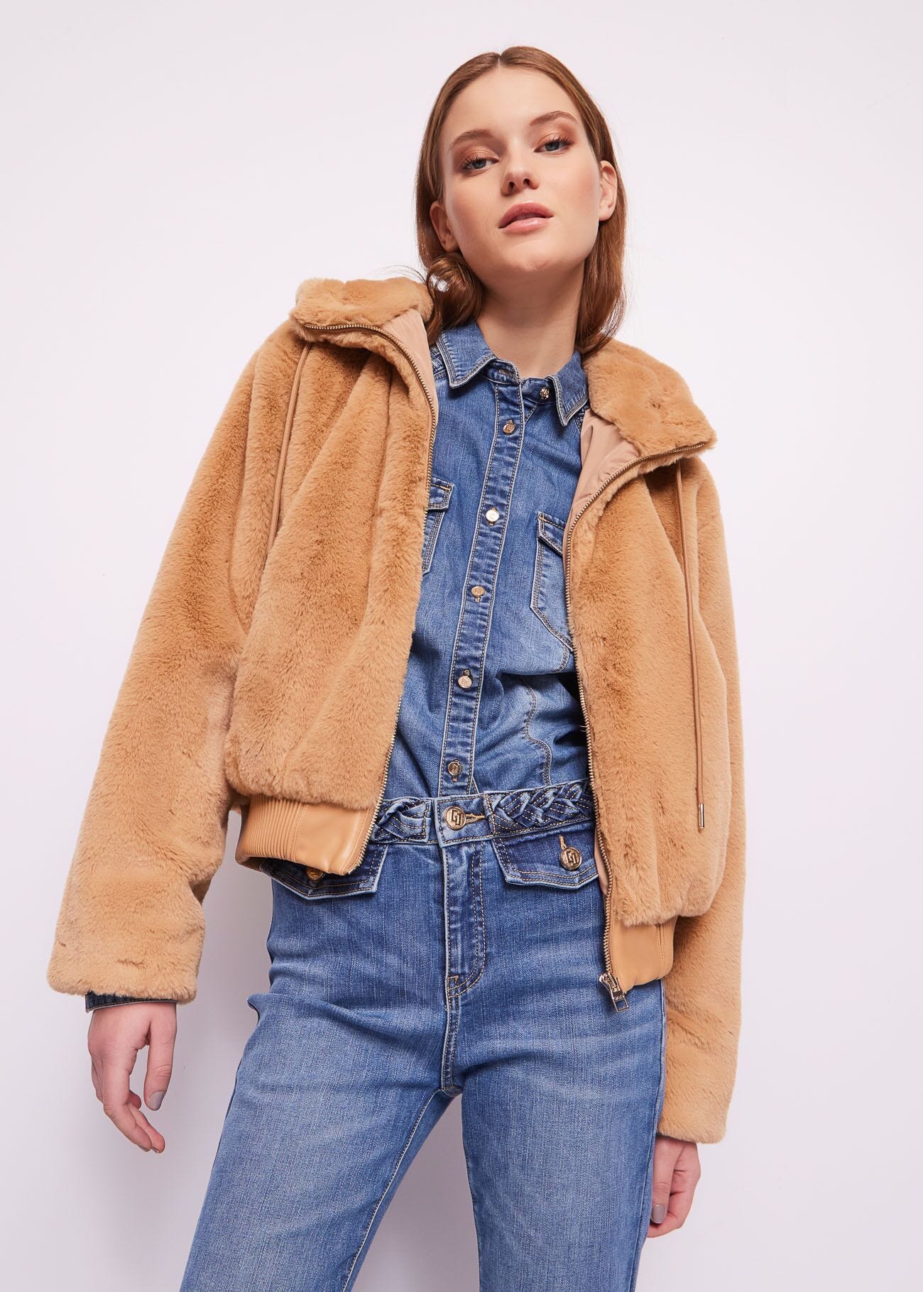 Veste en fourrure synthétique