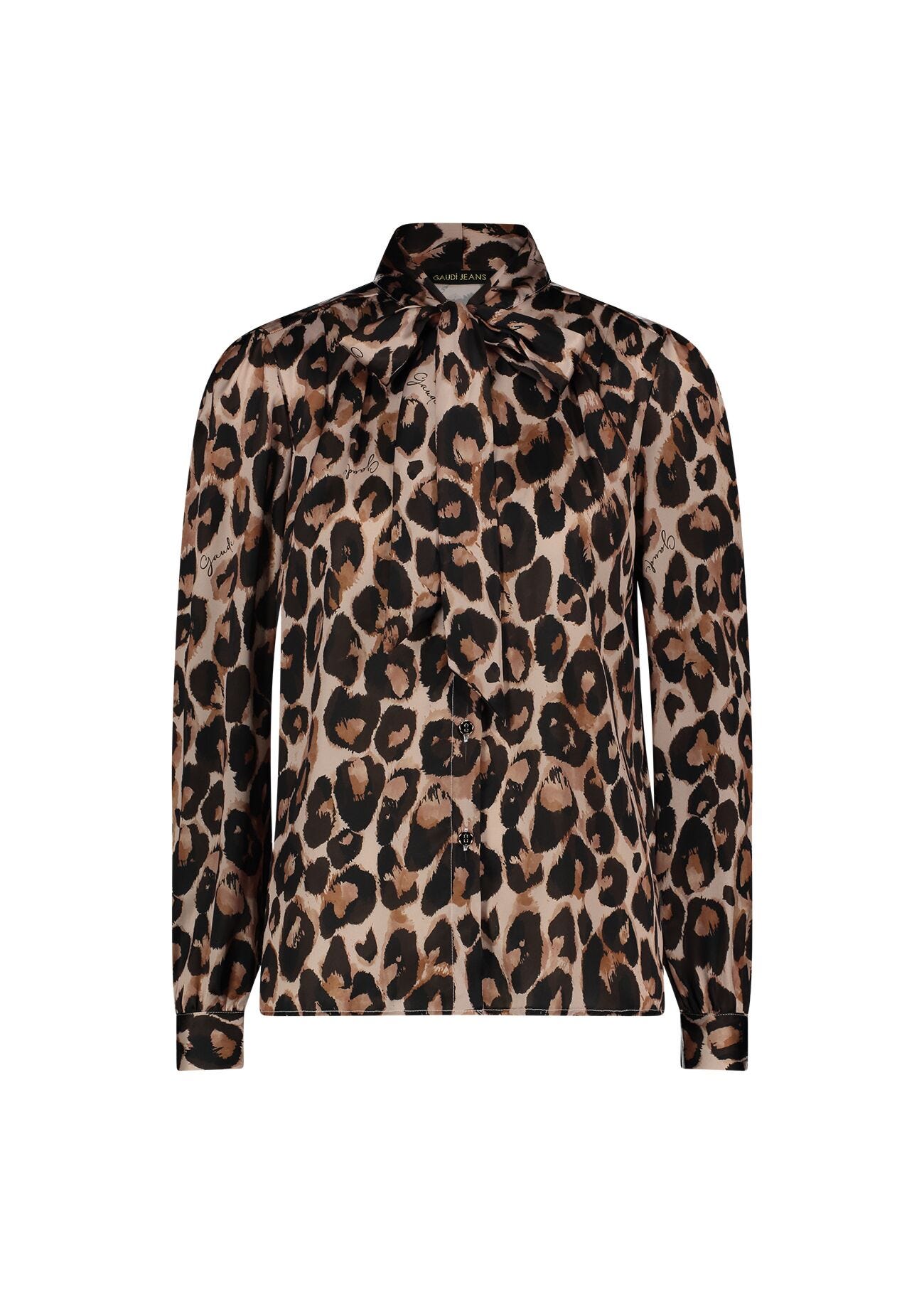Animalprint satin shirt