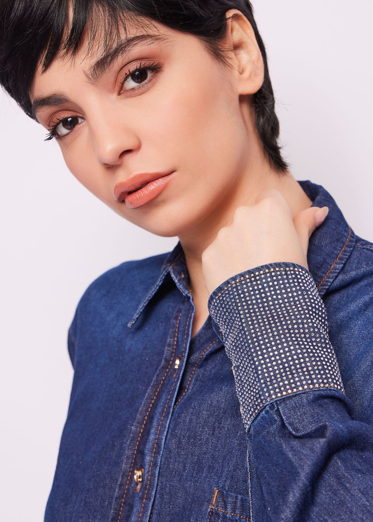 Camicia in denim di cotone