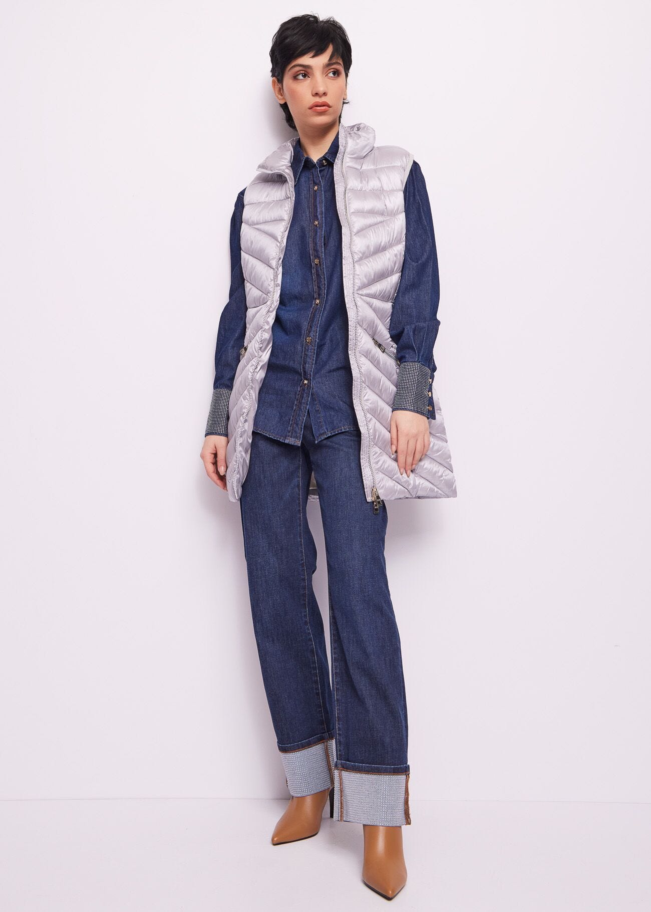 Camicia in denim di cotone