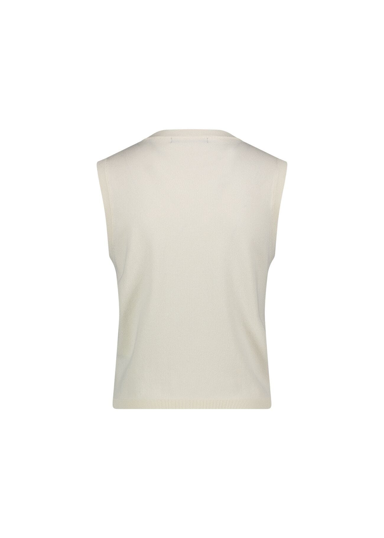Gilet in maglia con logo e strass