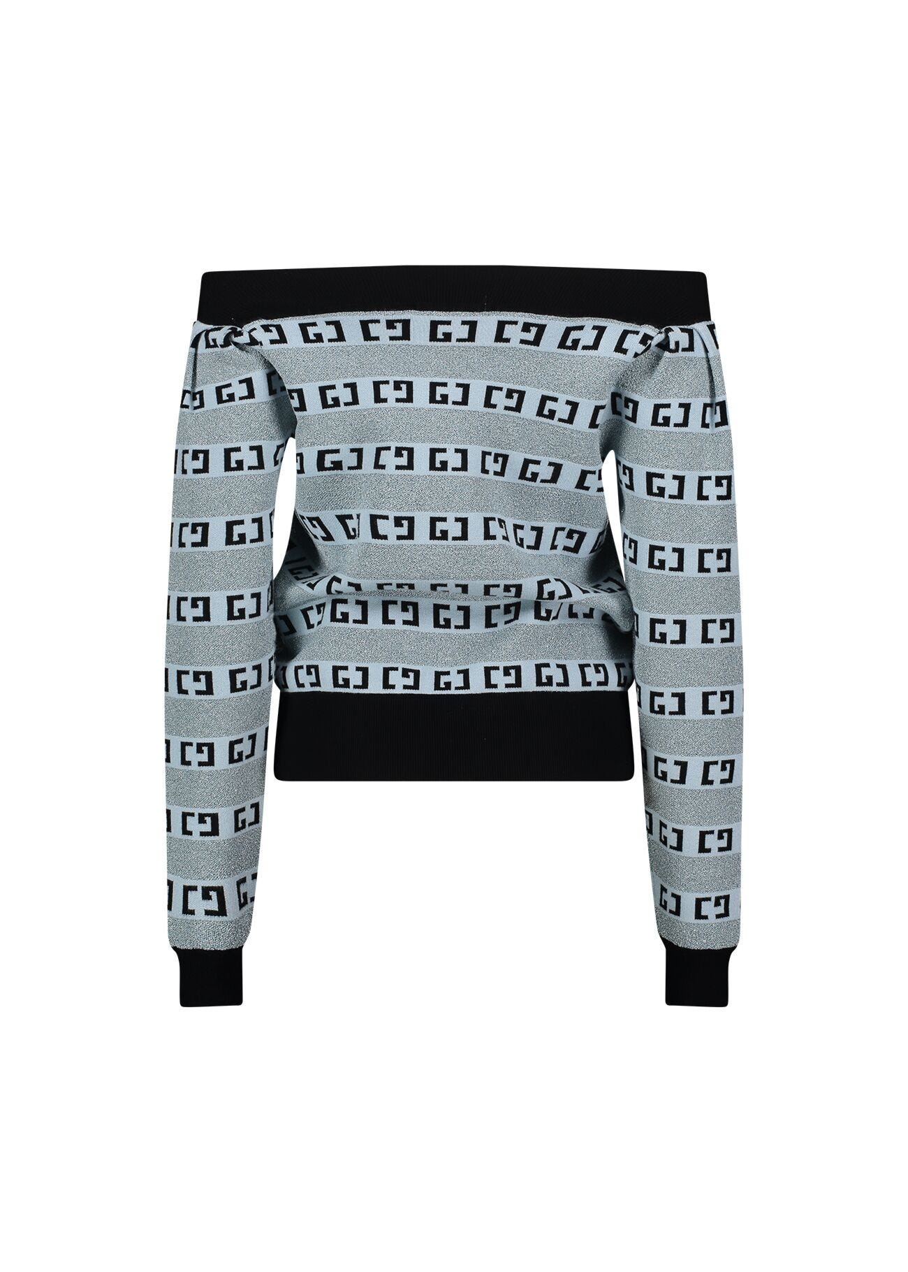 Light blue with jacquard logo